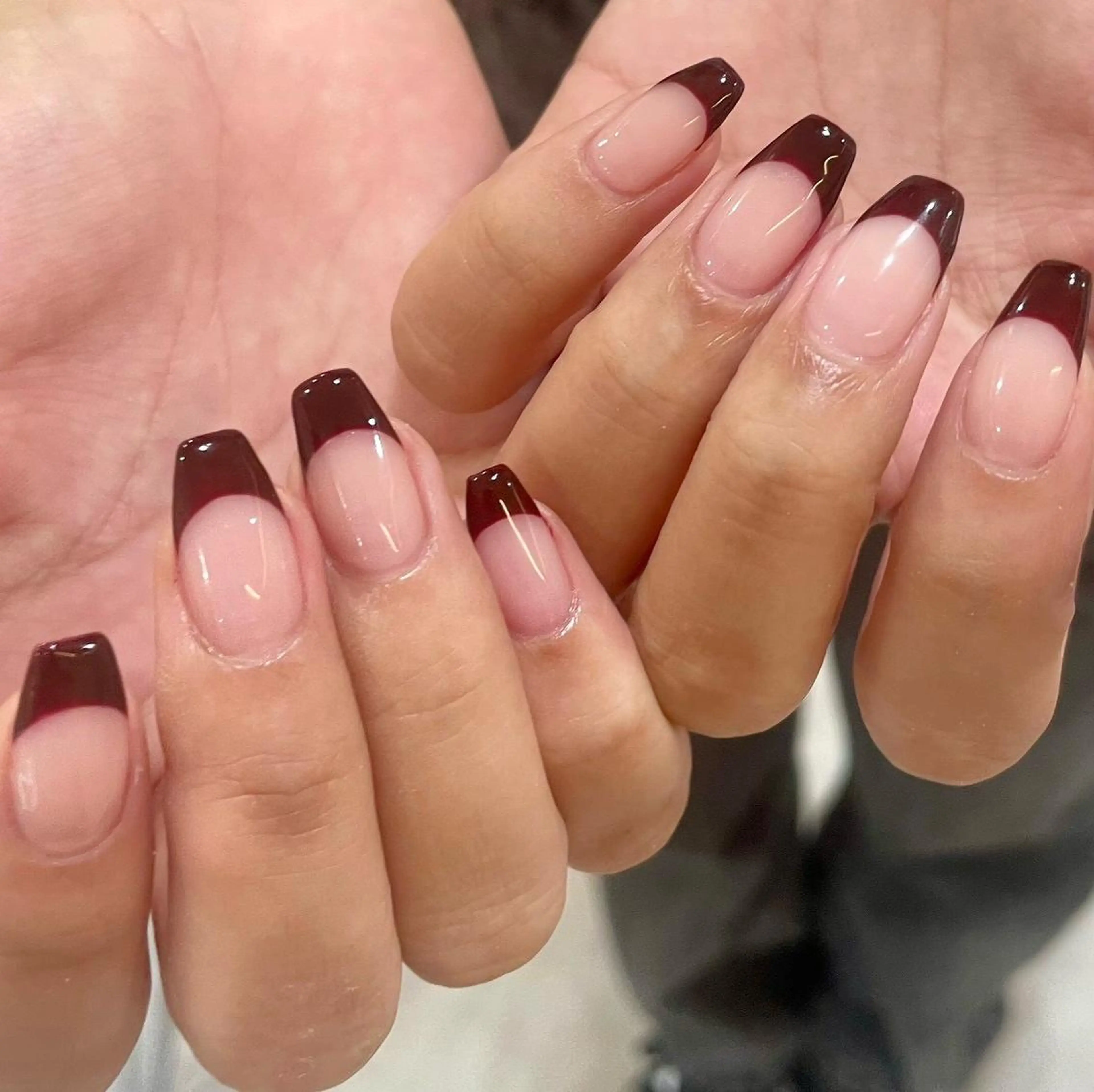 〔*自爪を痛めないパラジェル*〕 ♡handフレンチ(オフなし)♡の写真