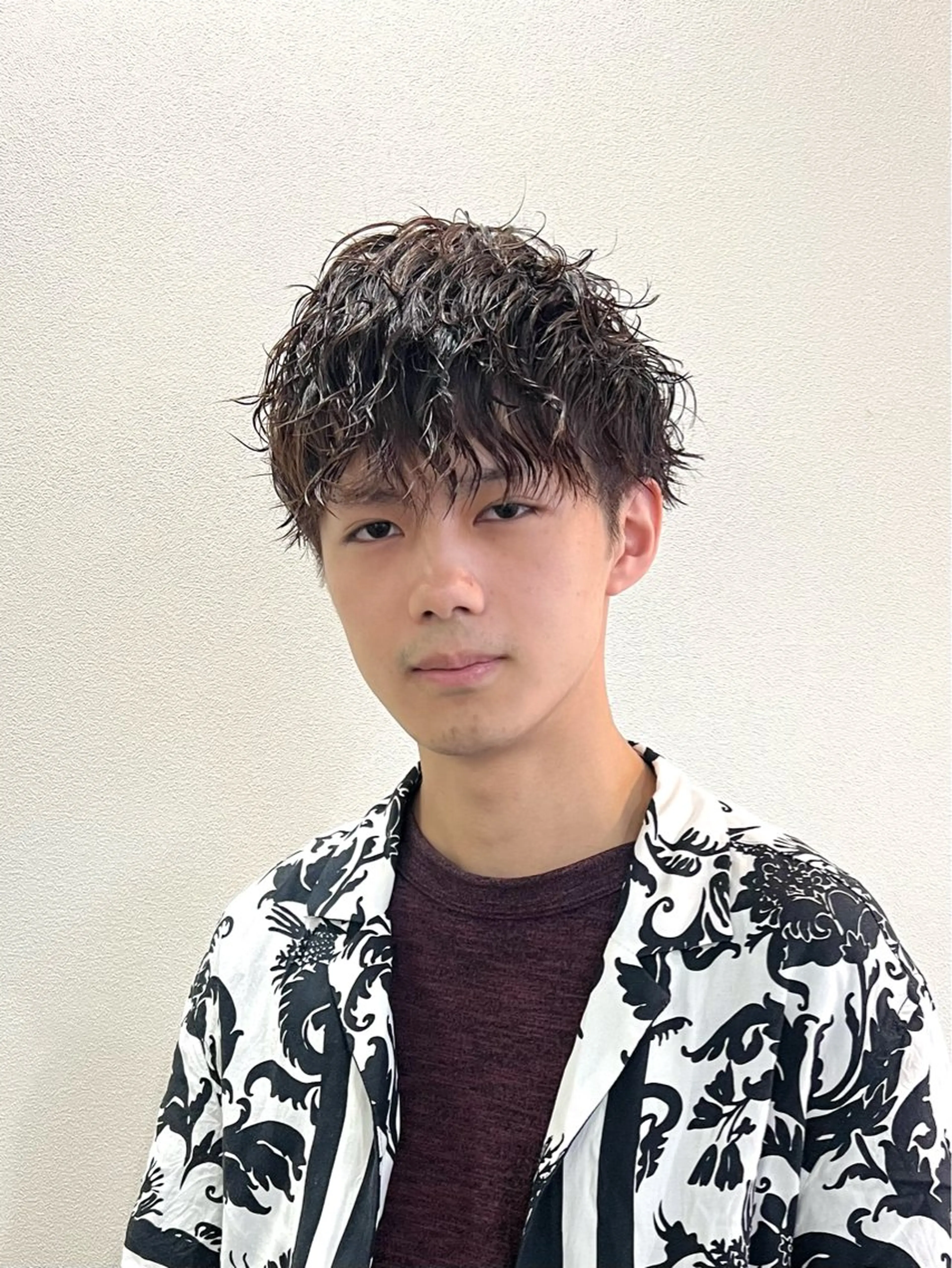 パーマ メンズ マッシュ メンズパーマ メンズツイストパーマ ツイストスパイラルパーマ 波巻きパーマ 茅ヶ崎パーマ特化/ スパイラル/ハルキのヘアスタイル