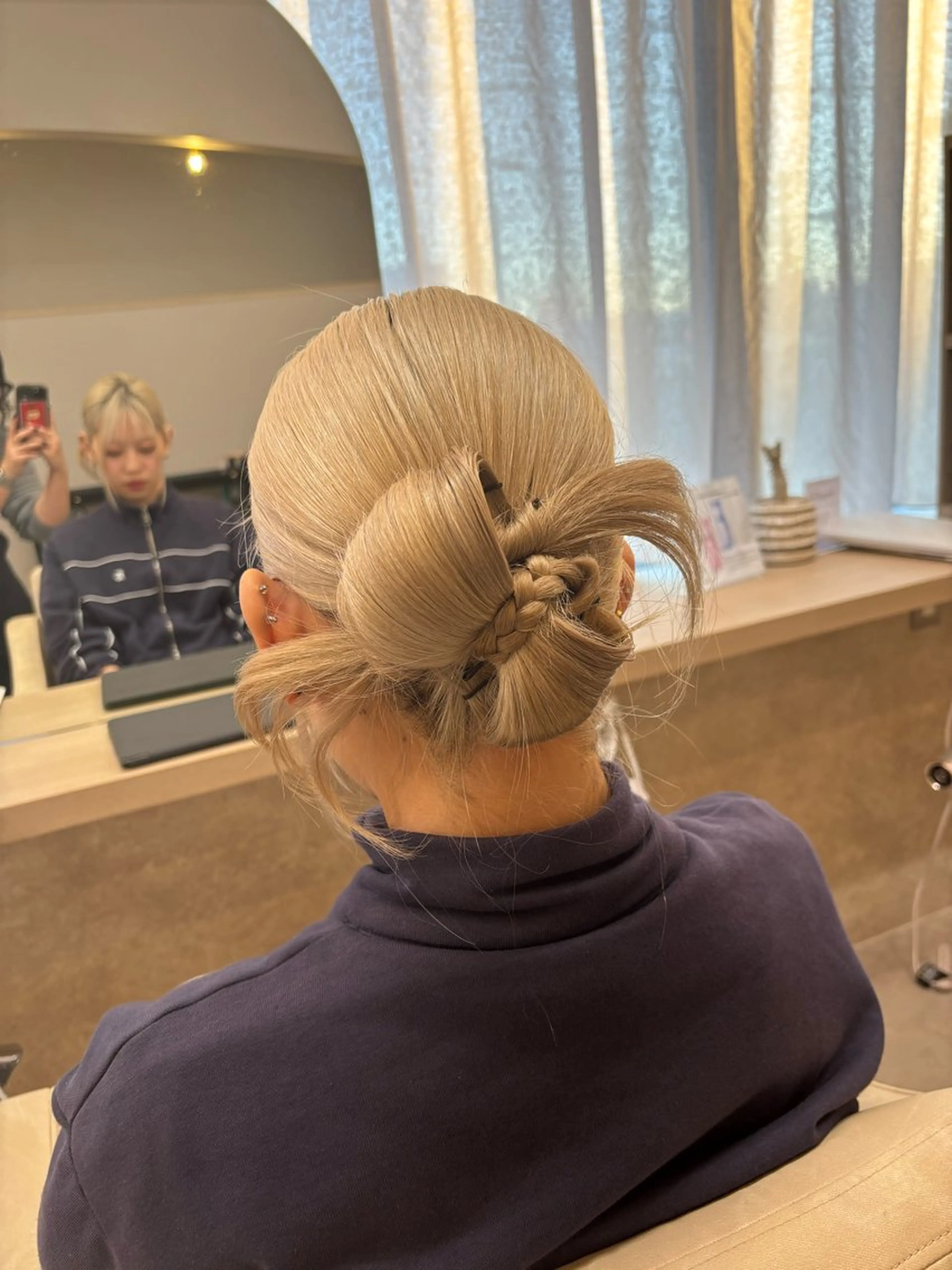 ヘアアレンジ ボブ/顔周りレイヤー 🎀momoka🎀のヘアスタイル