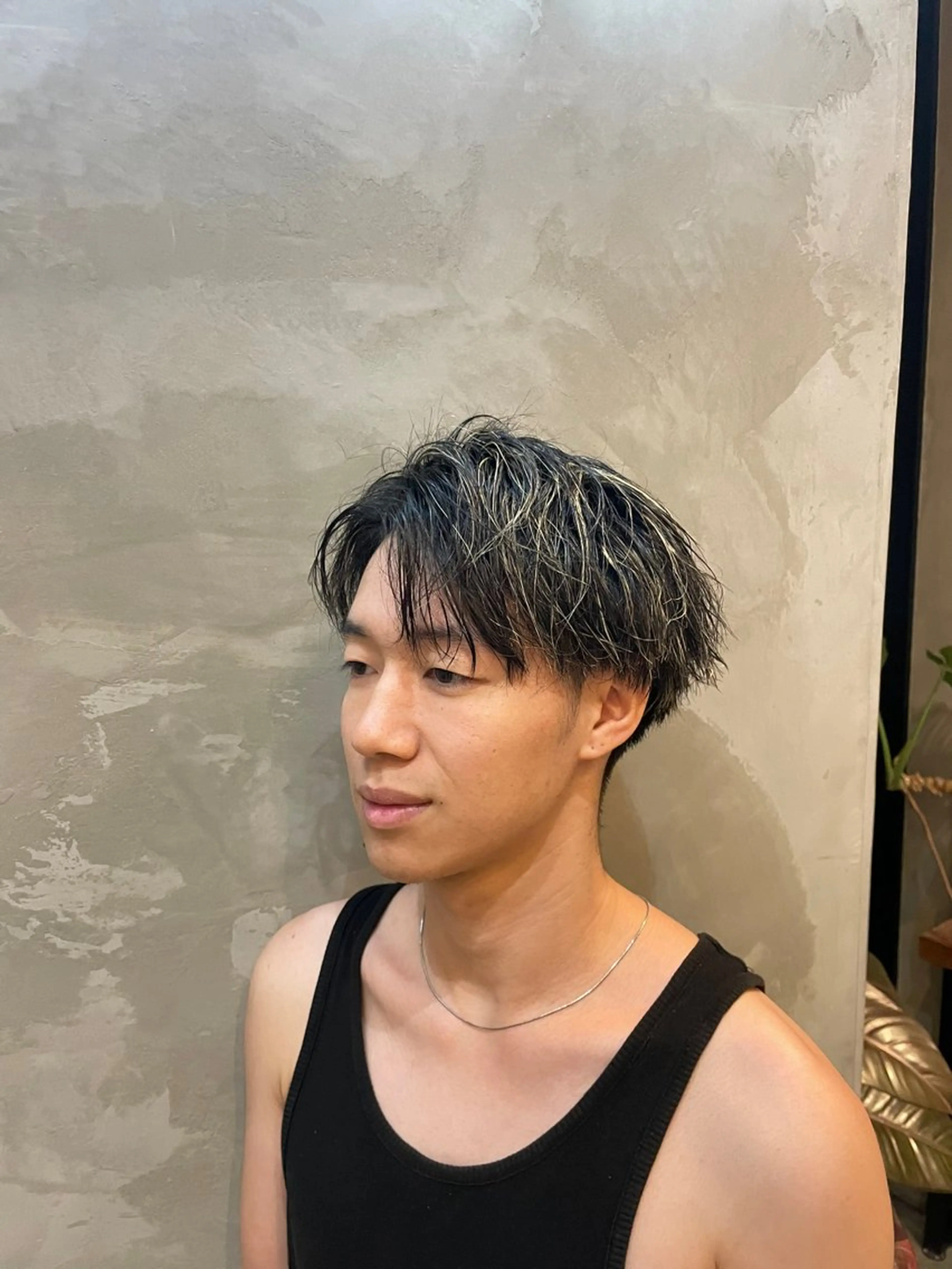 メンズ カット 渋谷駅/ボブパーマ/ レイヤー/ケンコウのヘアスタイル