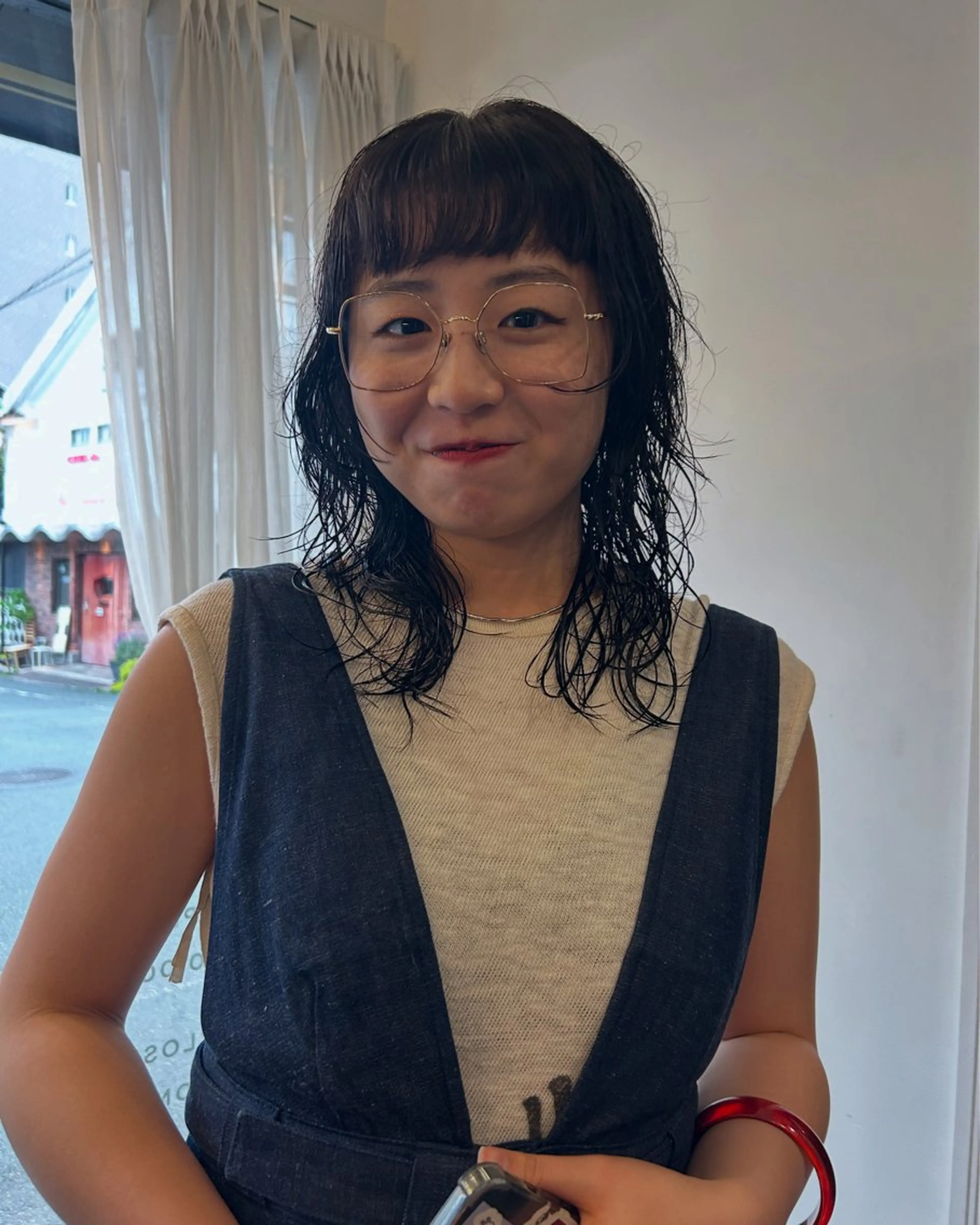 ミディアム パーマ ミディアムパーマ COMEG HEAD 上乃裏所属・宮前 芽衣のヘアスタイル