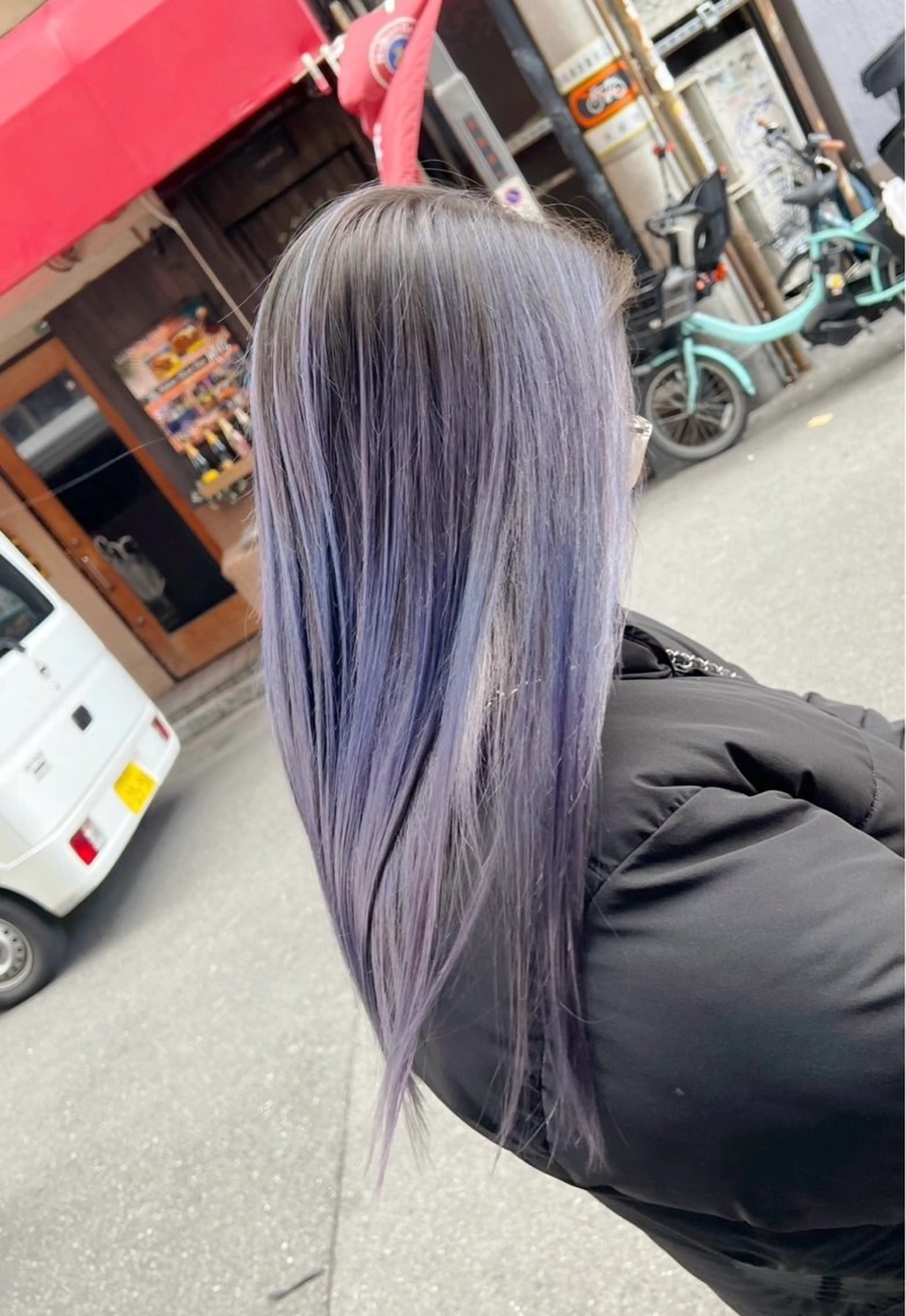 セミロング カラー バレイヤージュ ラベンダーカラー レイヤーカット ヘアカラー トリートメント ROBIN所属・指名数No.1 /NAOYAのヘアスタイル