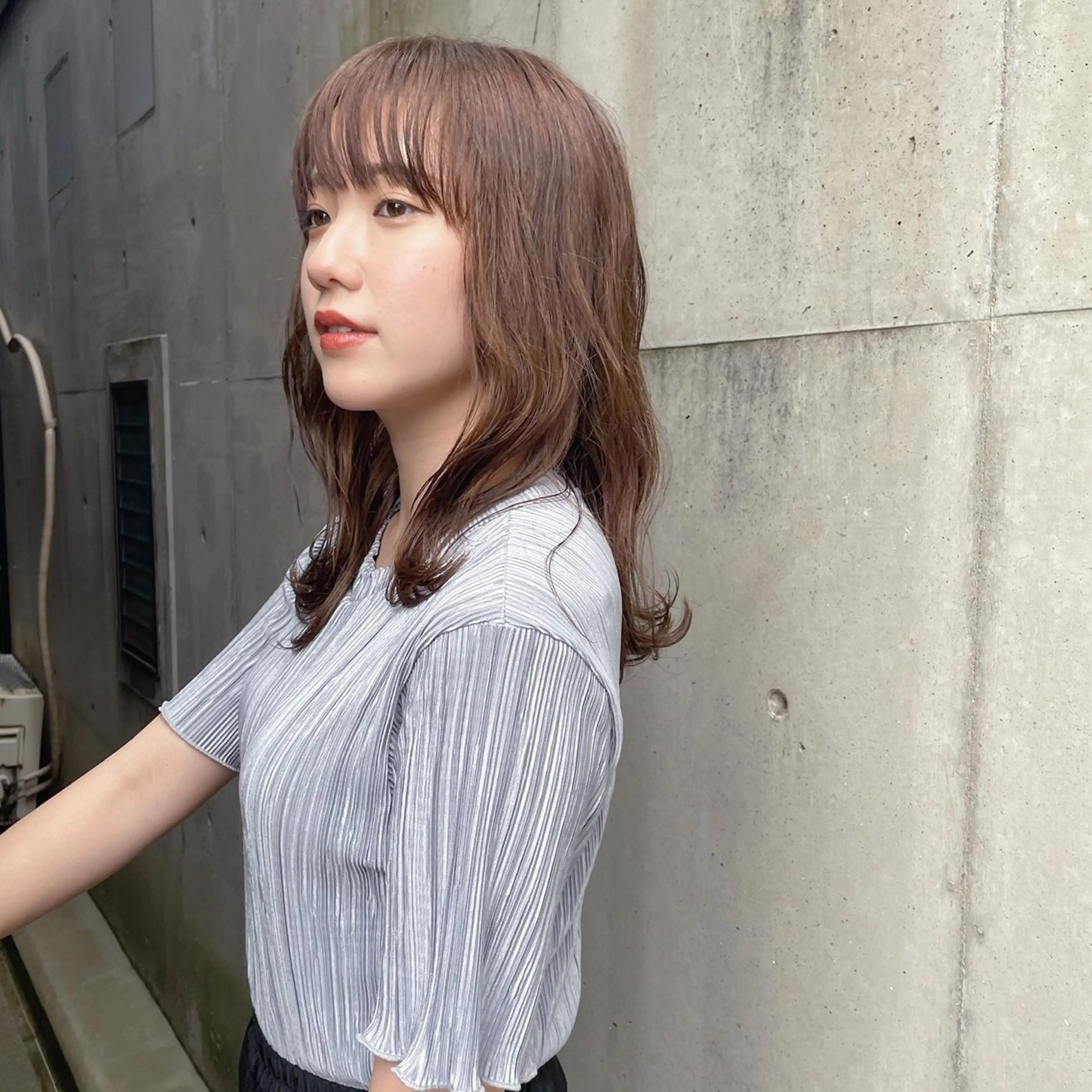 🦋【ミニモ限定髪質改善特化】透明感ケアカラー+髪質改善水素トリートメントの写真