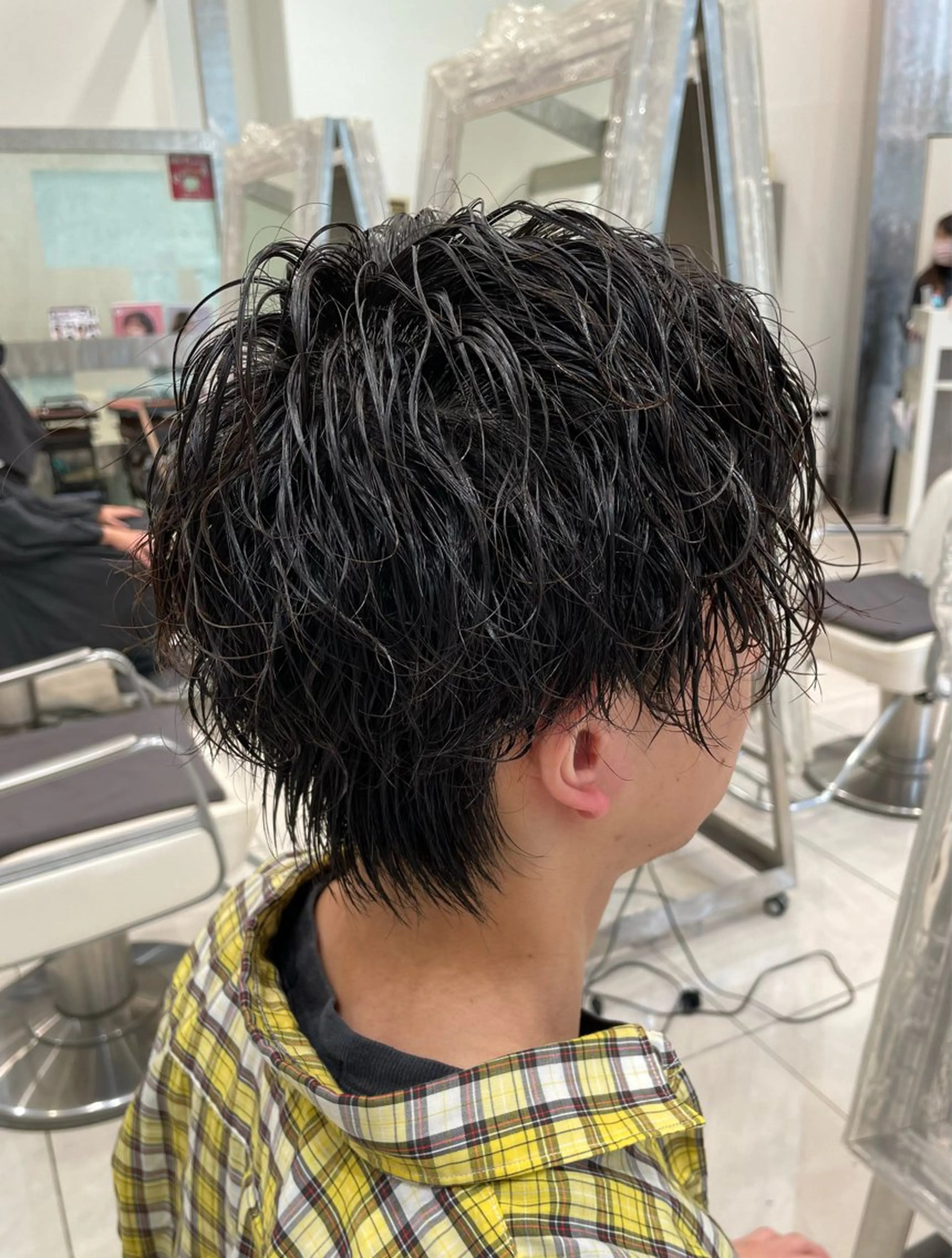 ショート パーマ メンズ カット パーマ トップスタイリスト 石川みやびのヘアスタイル