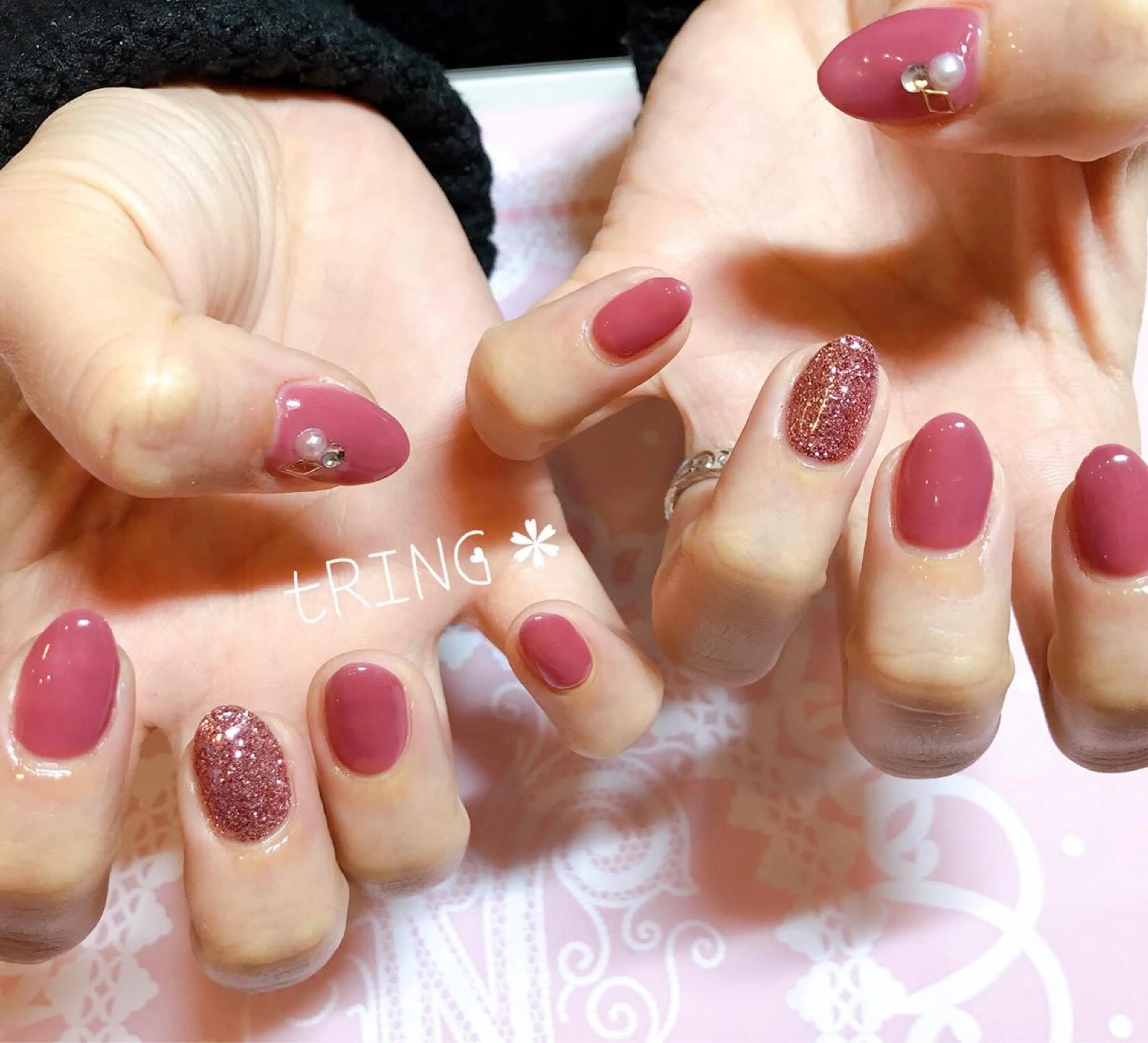 ネイル ハンドネイル tRING＊ しいの木台のネイルデザイン