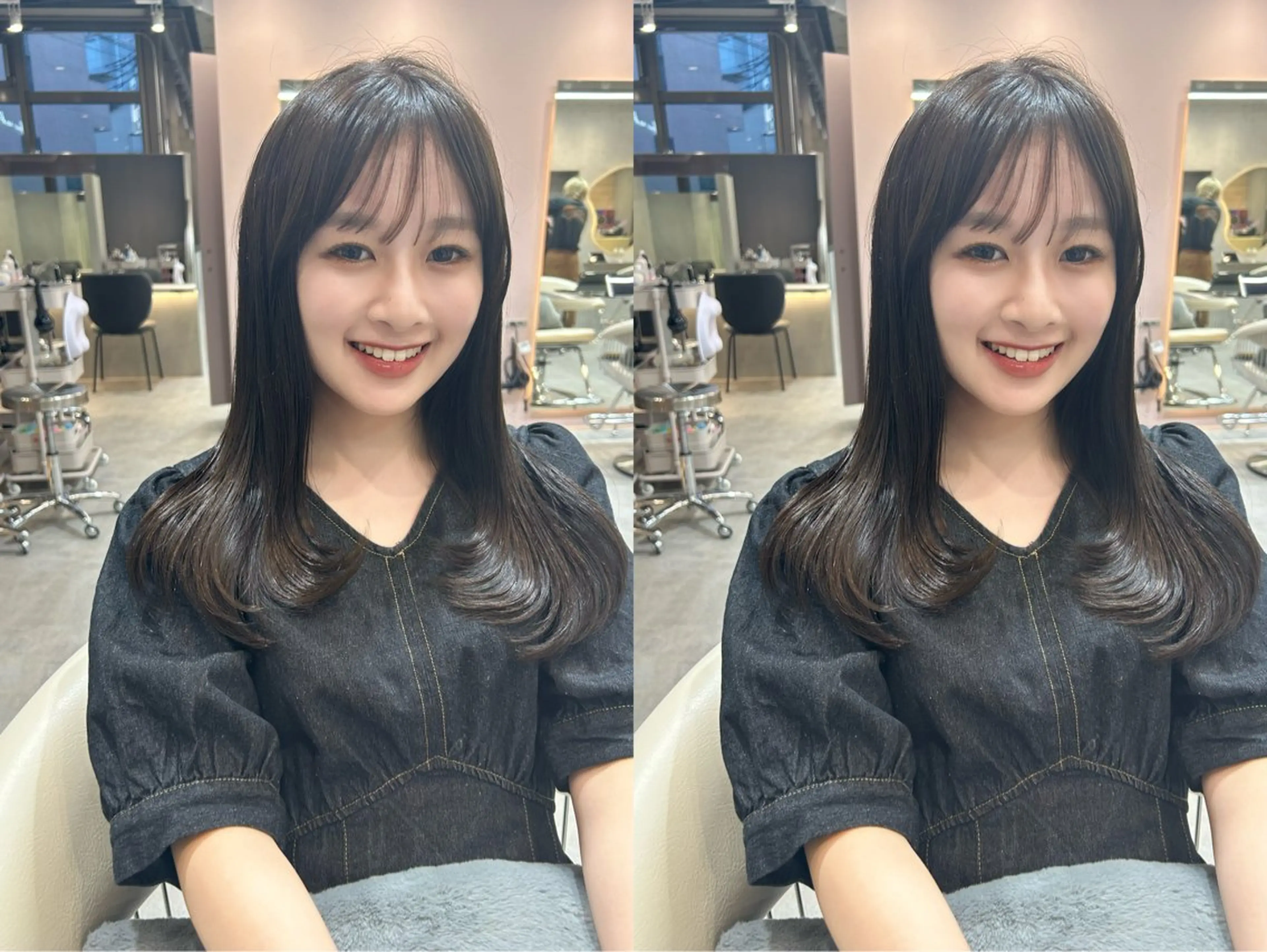 ミディアム GLROW haruhiのヘアスタイル