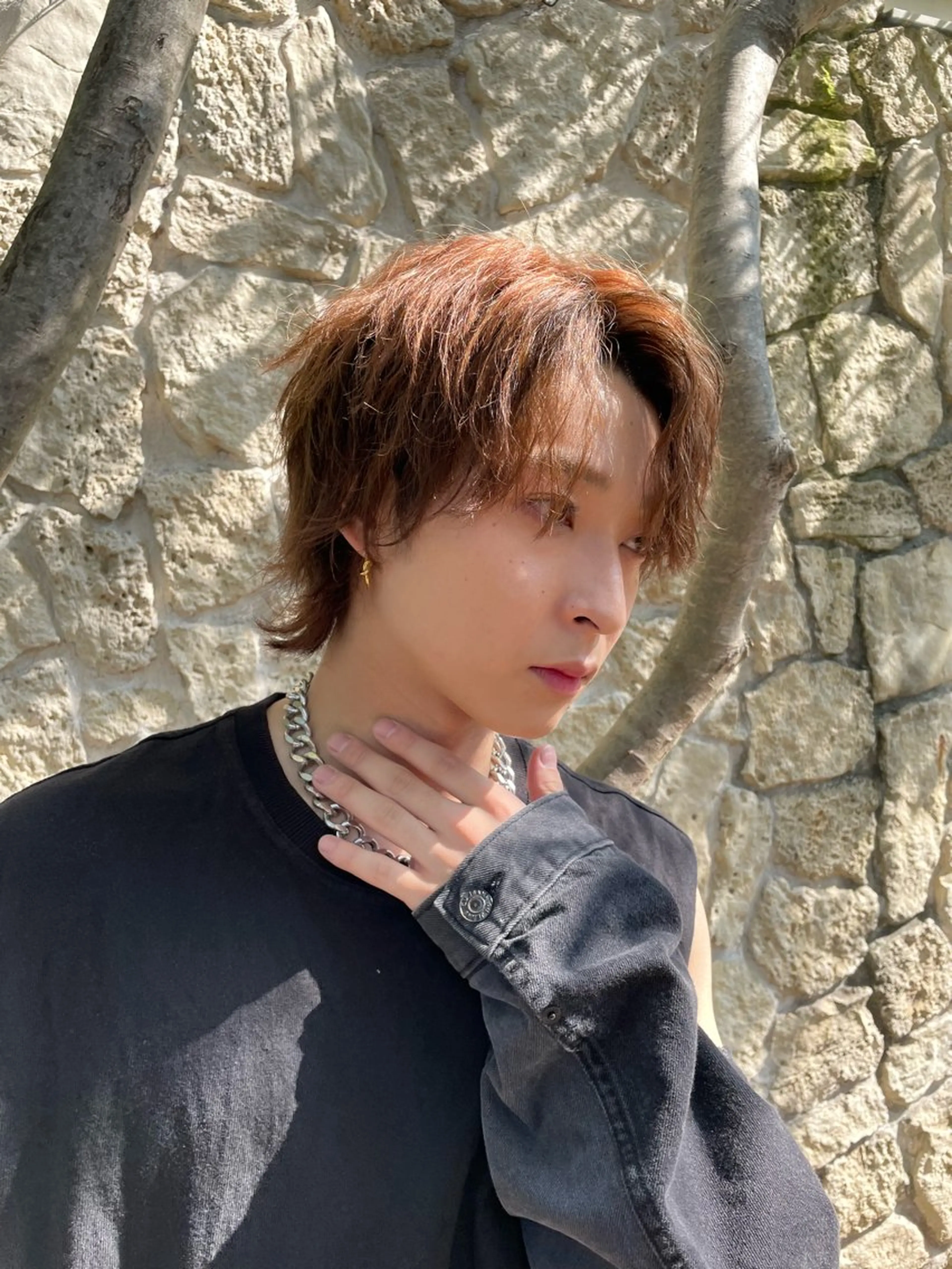 メンズ カット ルーズシャドウ/ 波巻き💠大塩威吹のヘアスタイル