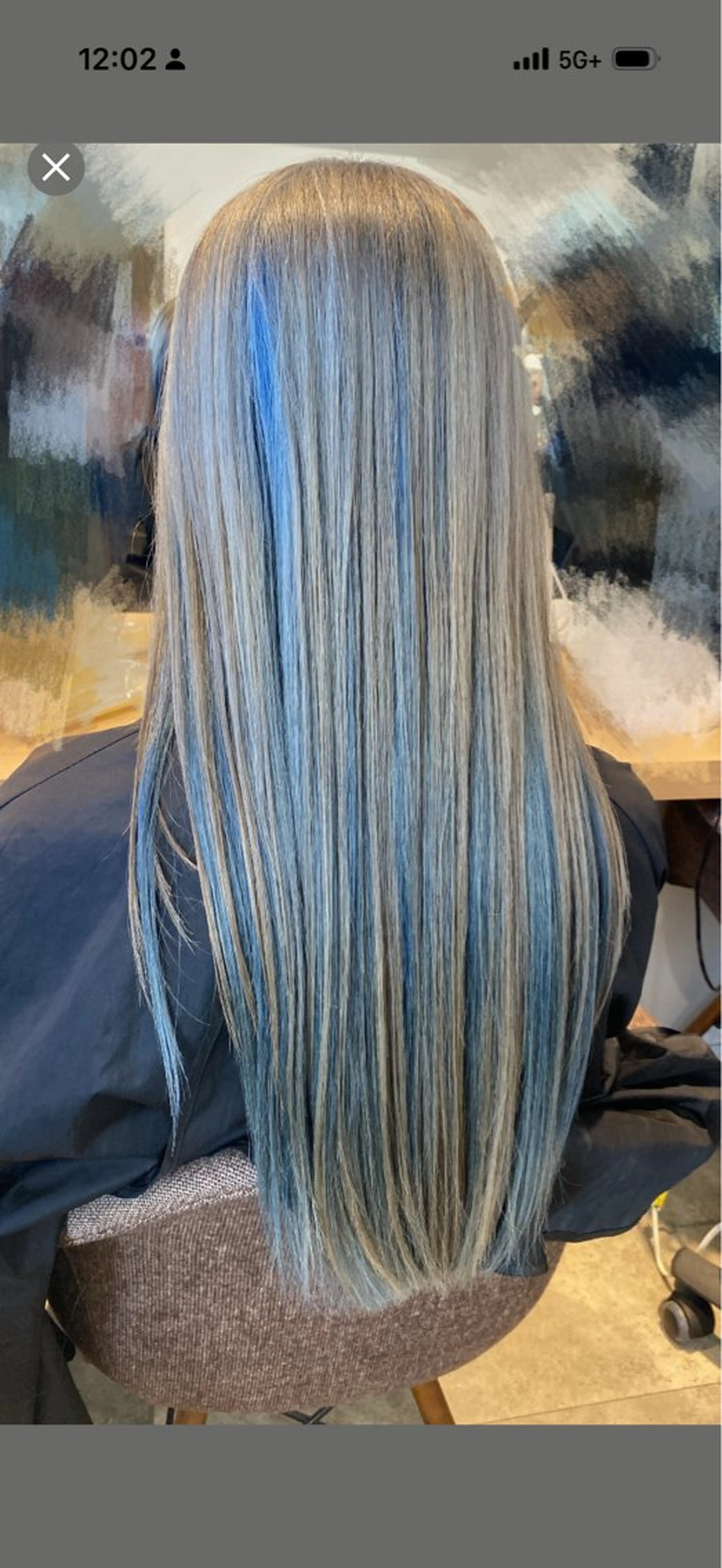 ロング カラー ベージュカラー ブリーチ ブルーカラー 透明感カラー デザインカラー 丹羽 優菜のヘアスタイル