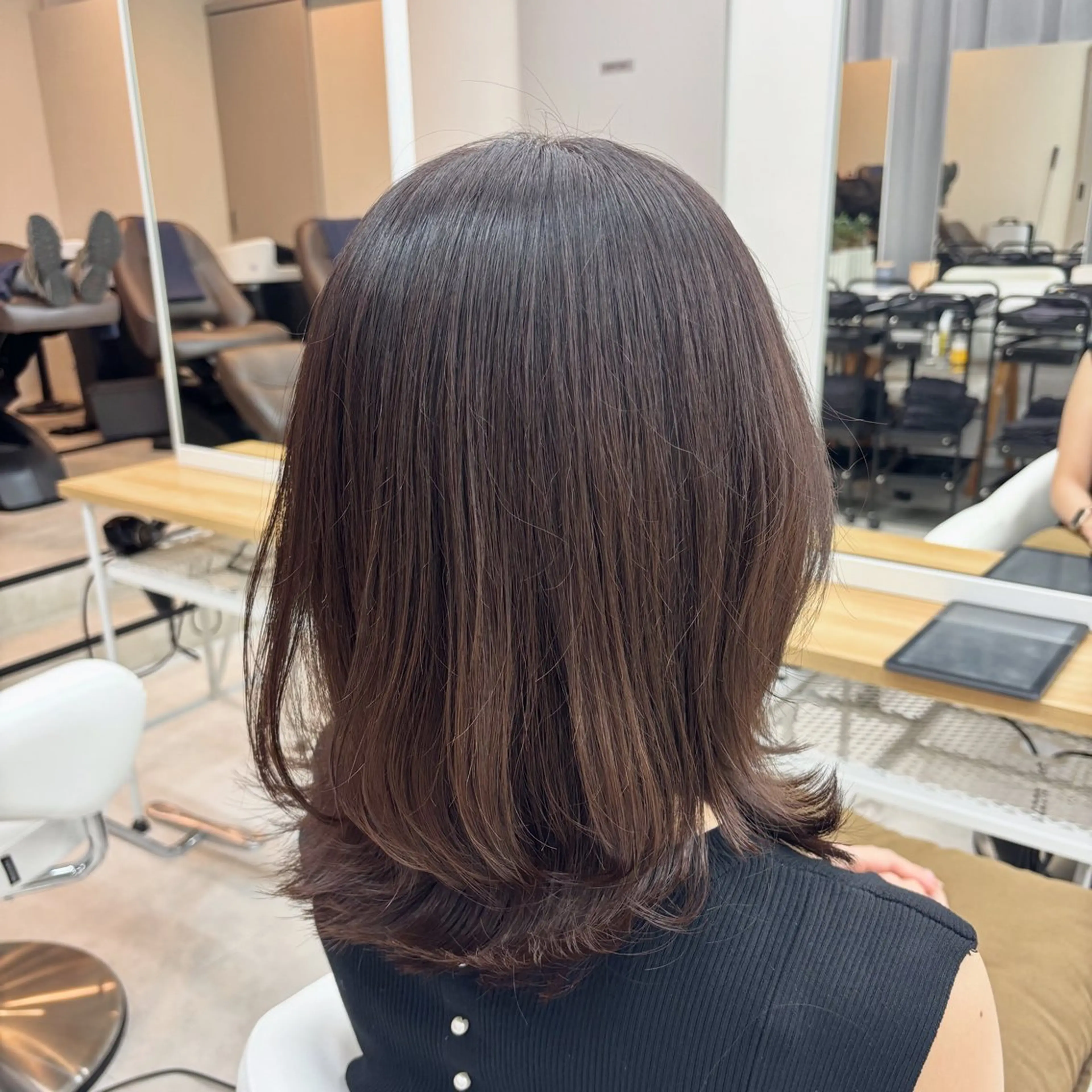 ミディアム 𝗆𝗂𝗒𝗎 🐈‍⬛🎀のヘアスタイル