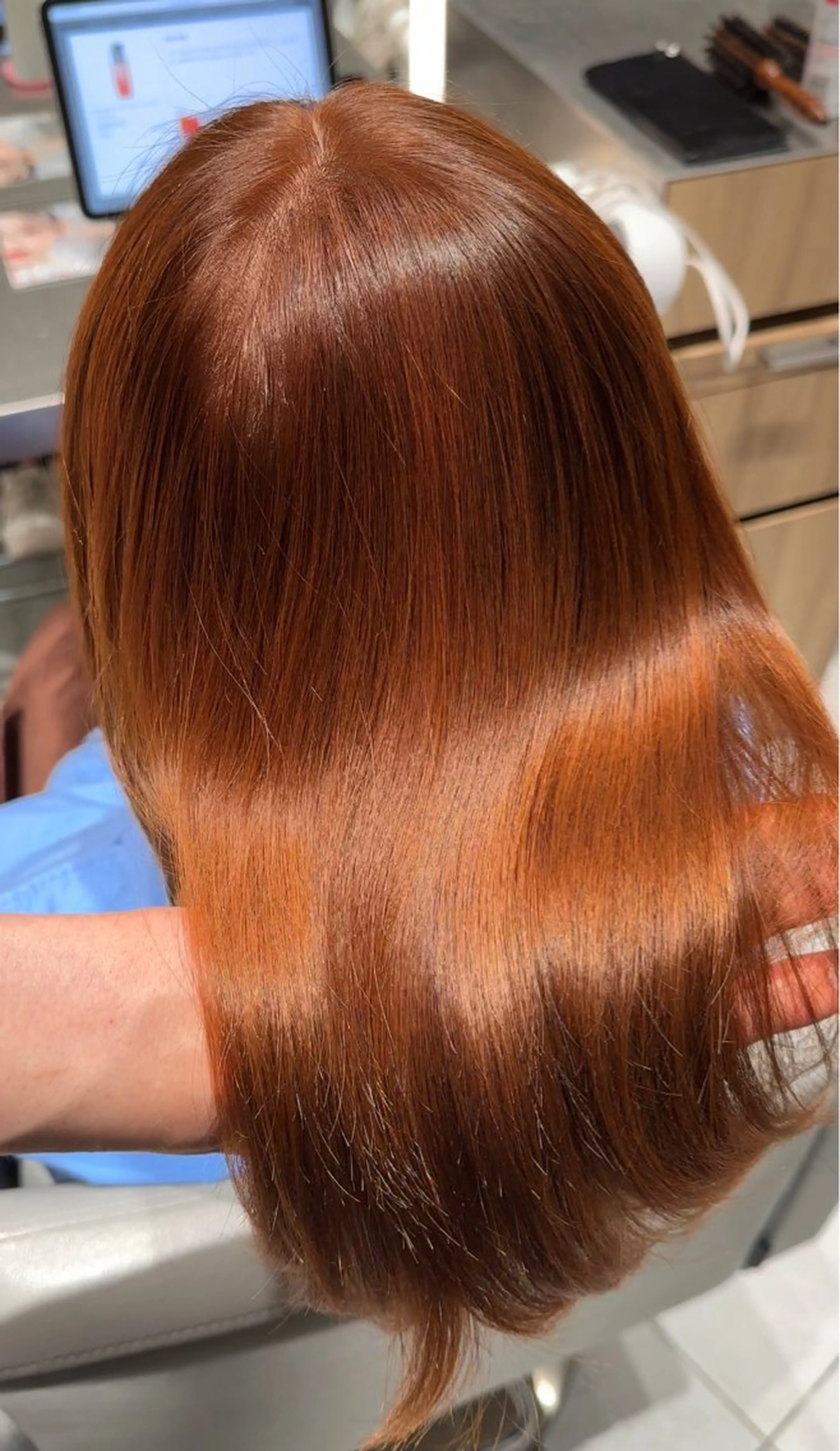 ロング カラー ブラウンカラー オレンジ オレンジブラウン minx shibuya smart saron所属・清水 翔太のヘアスタイル