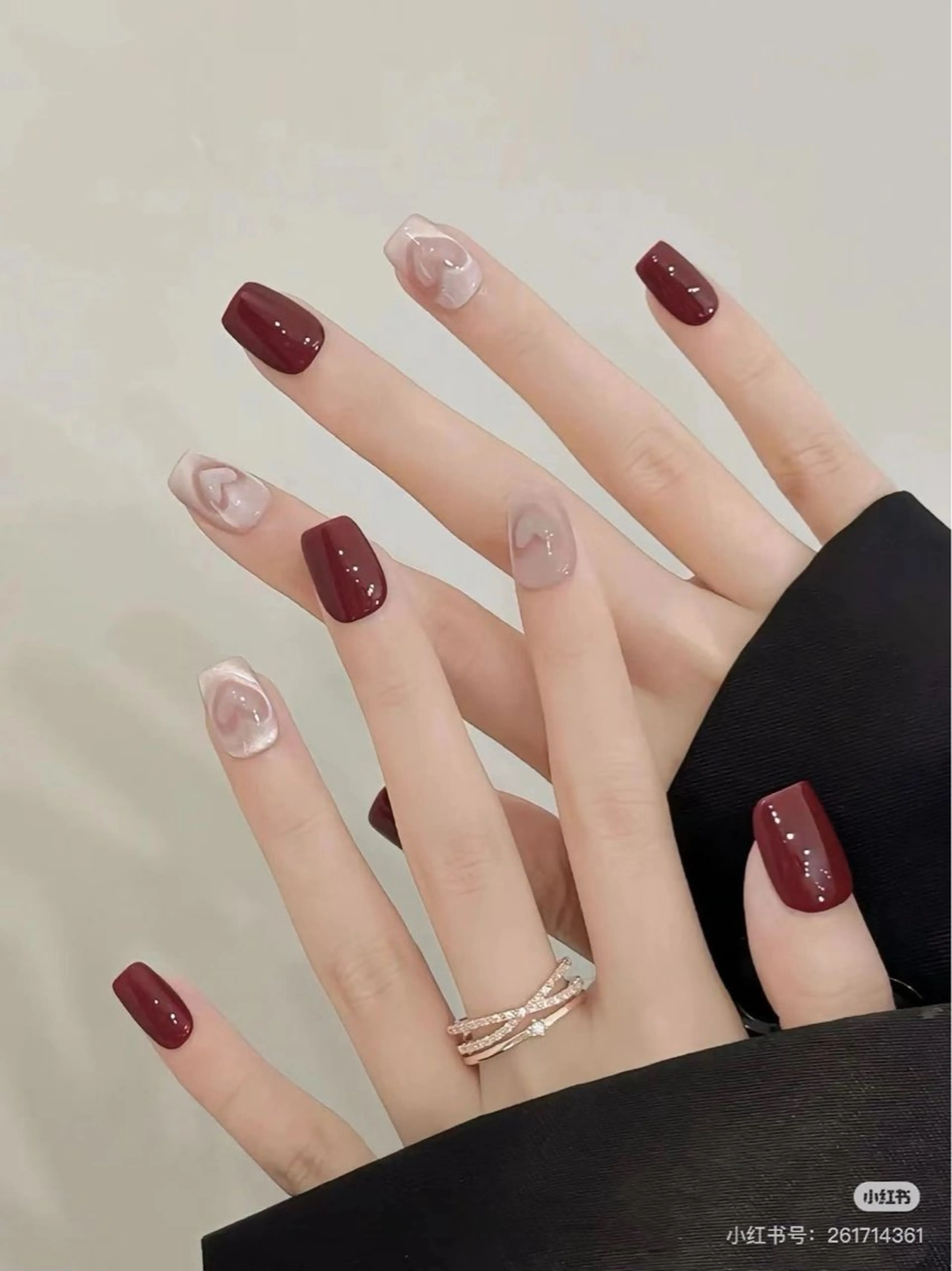 ネイル ハンドネイル H3 Nail Tsuki🦋💙のネイルデザイン