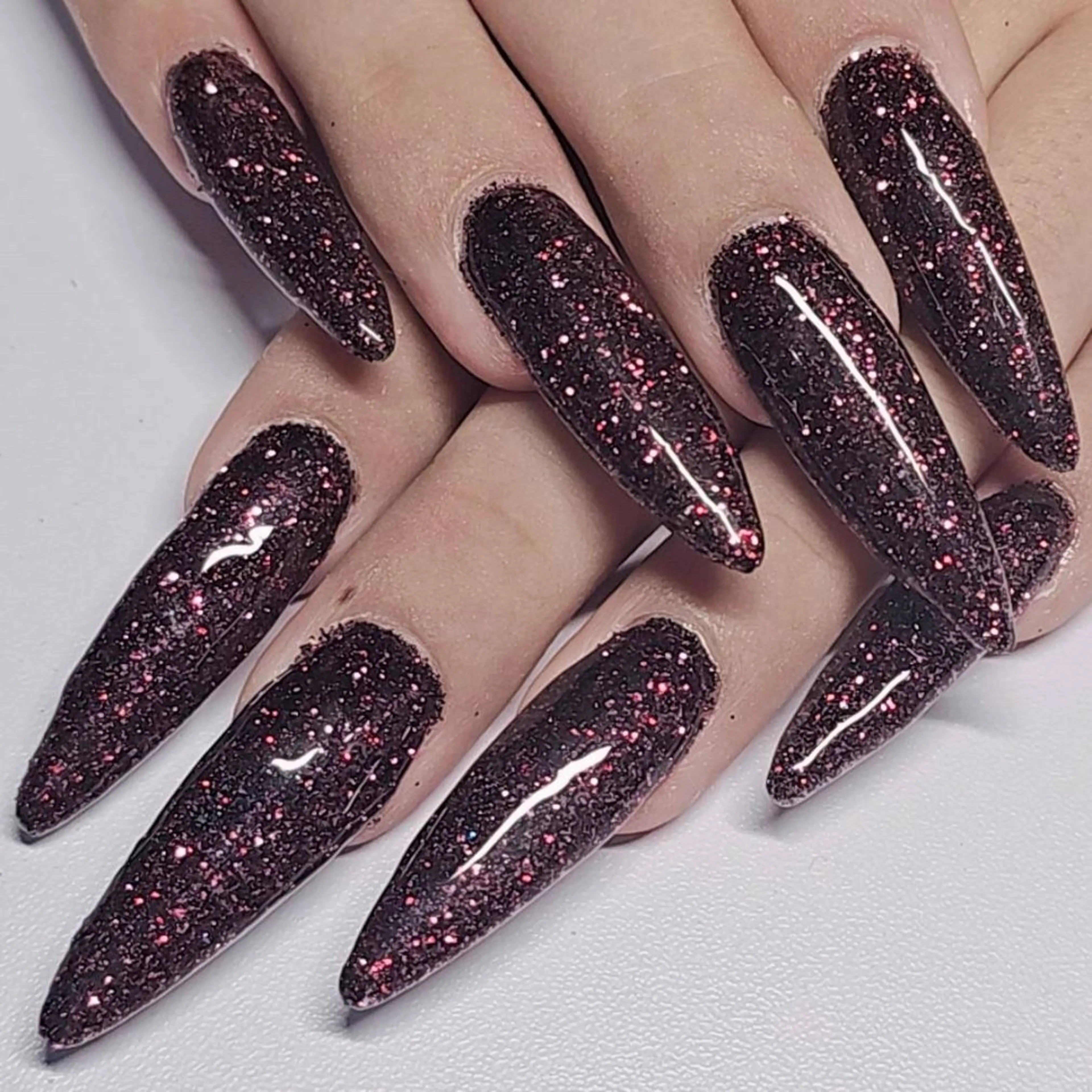 ネイル ラメ(グリッター) ワンカラーネイル ハンドネイル よしだ ひろきのネイルデザイン