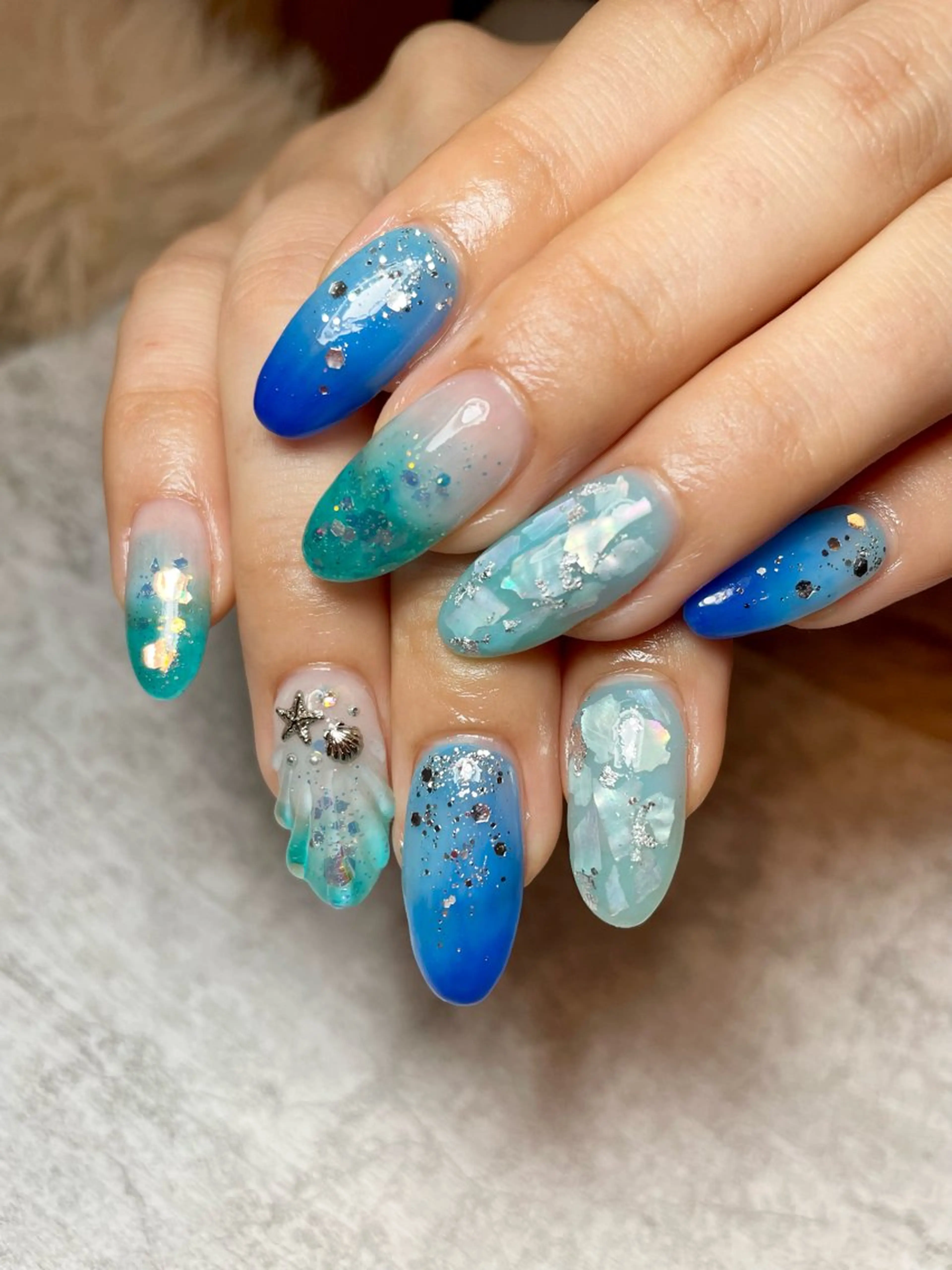 ネイル 持ち込み 夏ネイル BEAUTY GARDEN 【nail salon unseul】所属・nana .のネイルデザイン