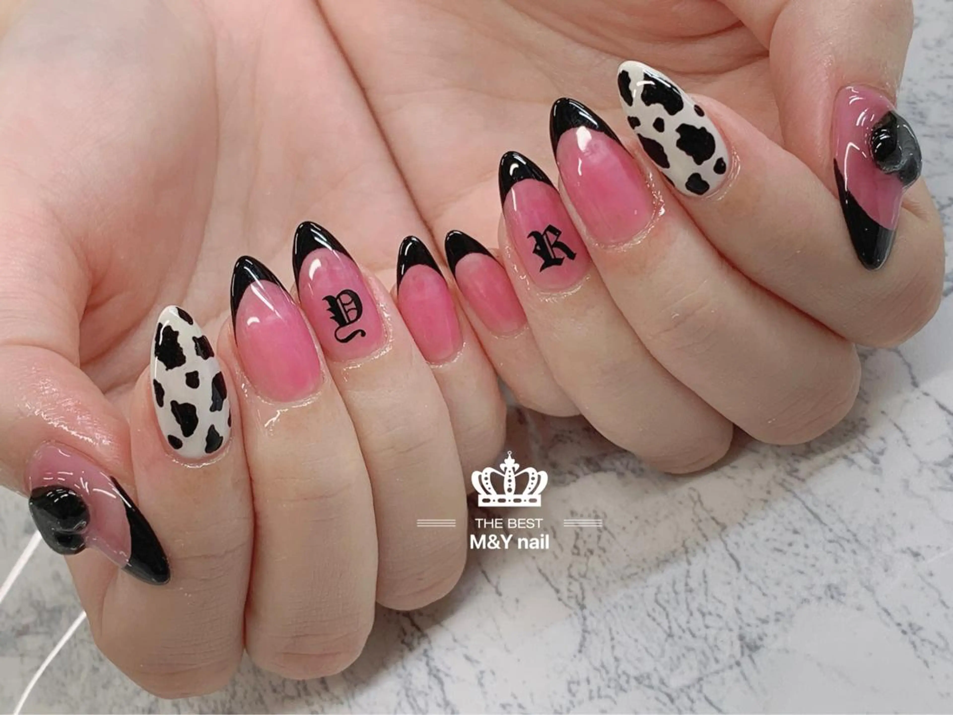 ネイル ハート ハンドネイル M&Y NailSalonのネイルデザイン