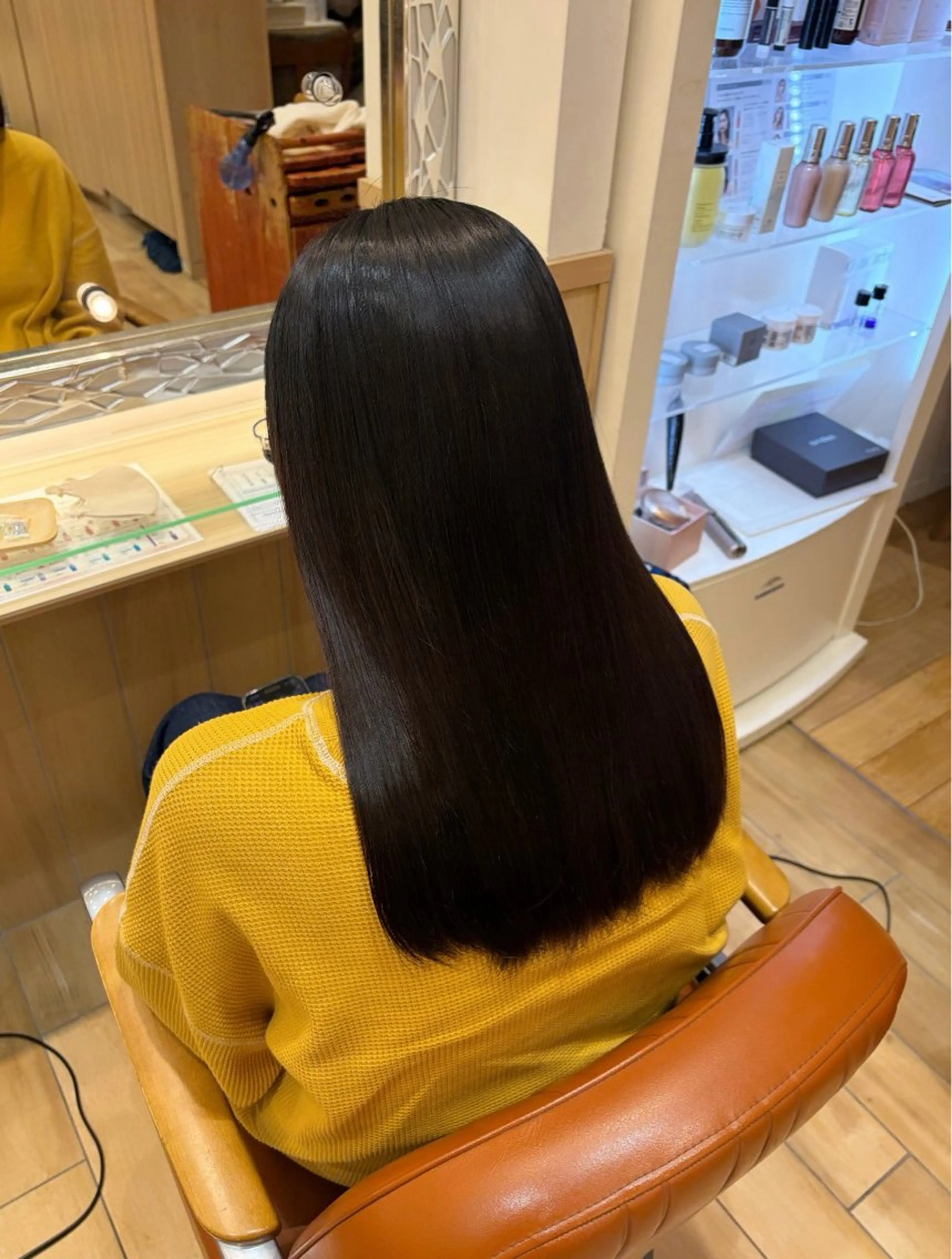 ロング 縮毛矯正 トリートメント 新宿 今野 愛香のヘアスタイル