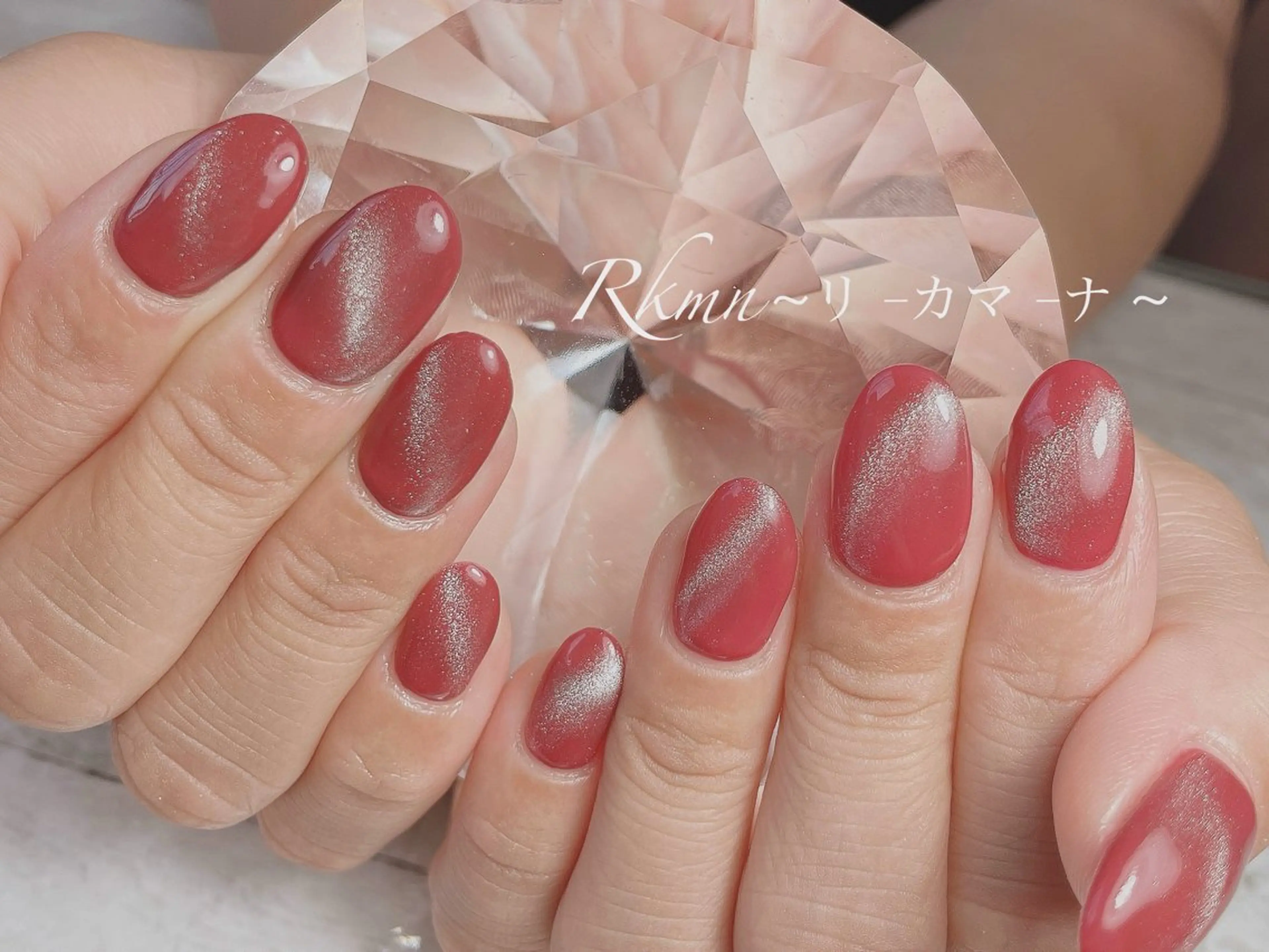 ネイル アートネイル マグネットネイル 春ネイル ハンドネイル フットネイル ハンドケア Rkmn ~リ-カマ-ナ~のネイルデザイン