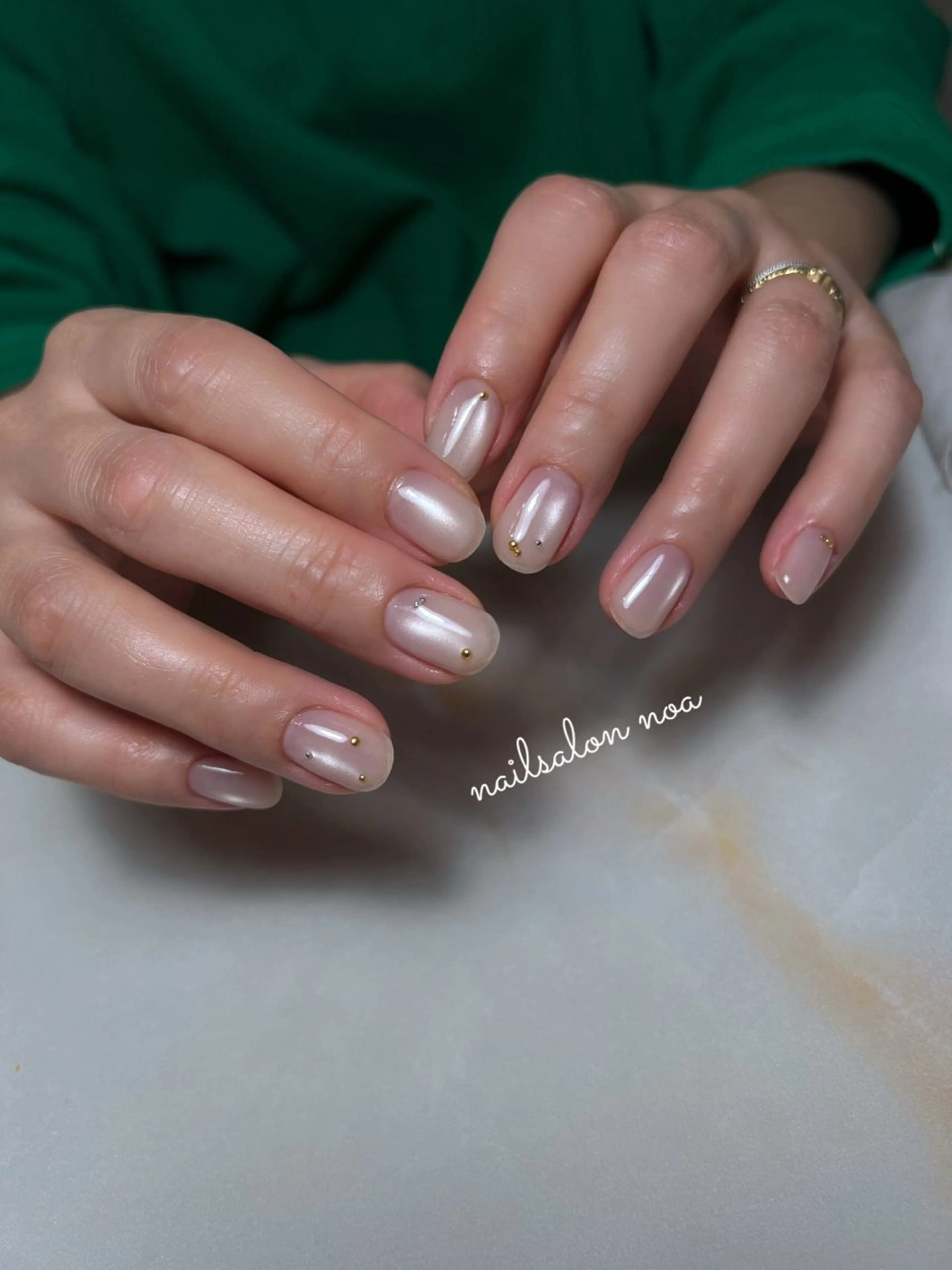 ネイル カジュアル ジェルネイル ニュアンスネイル パラジェル ショートネイル ハンドネイル nailsalon noa所属・nailsalon noaのネイルデザイン