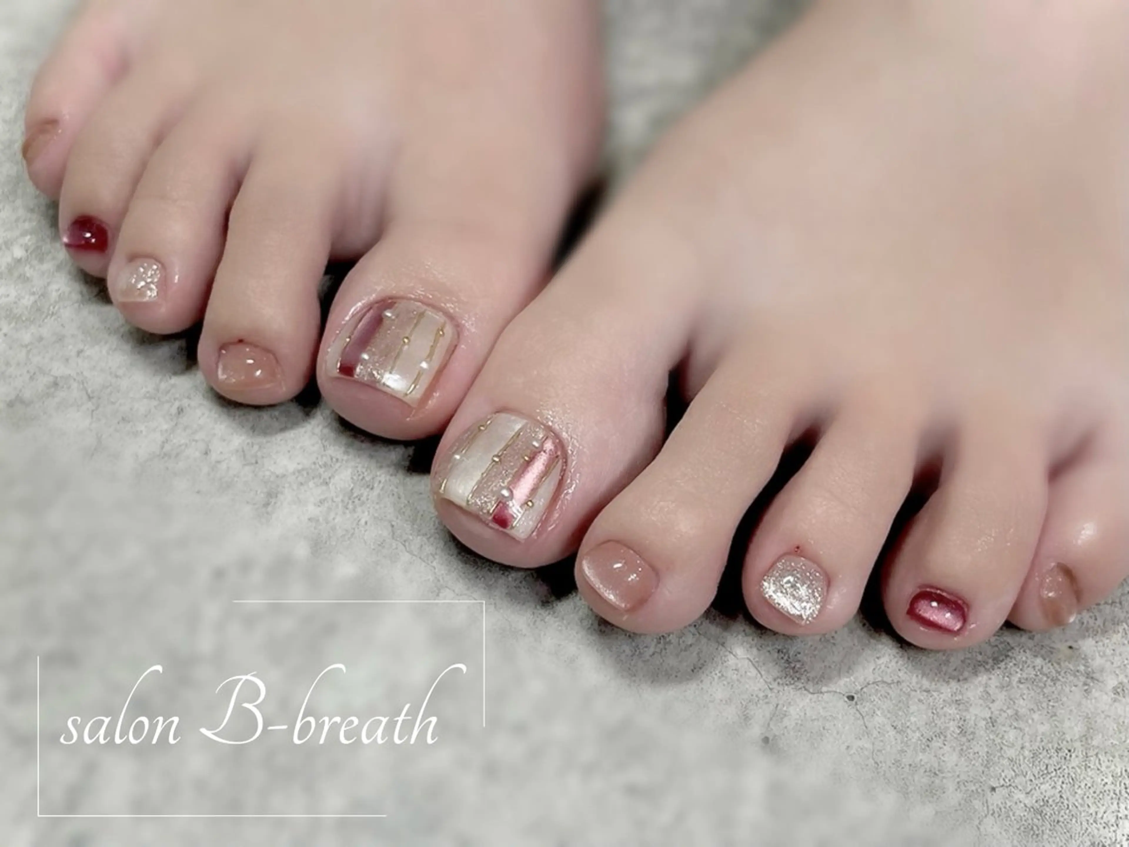 ネイル 持ち込み フットネイル salon B-breath所属・salon B-breathのネイルデザイン