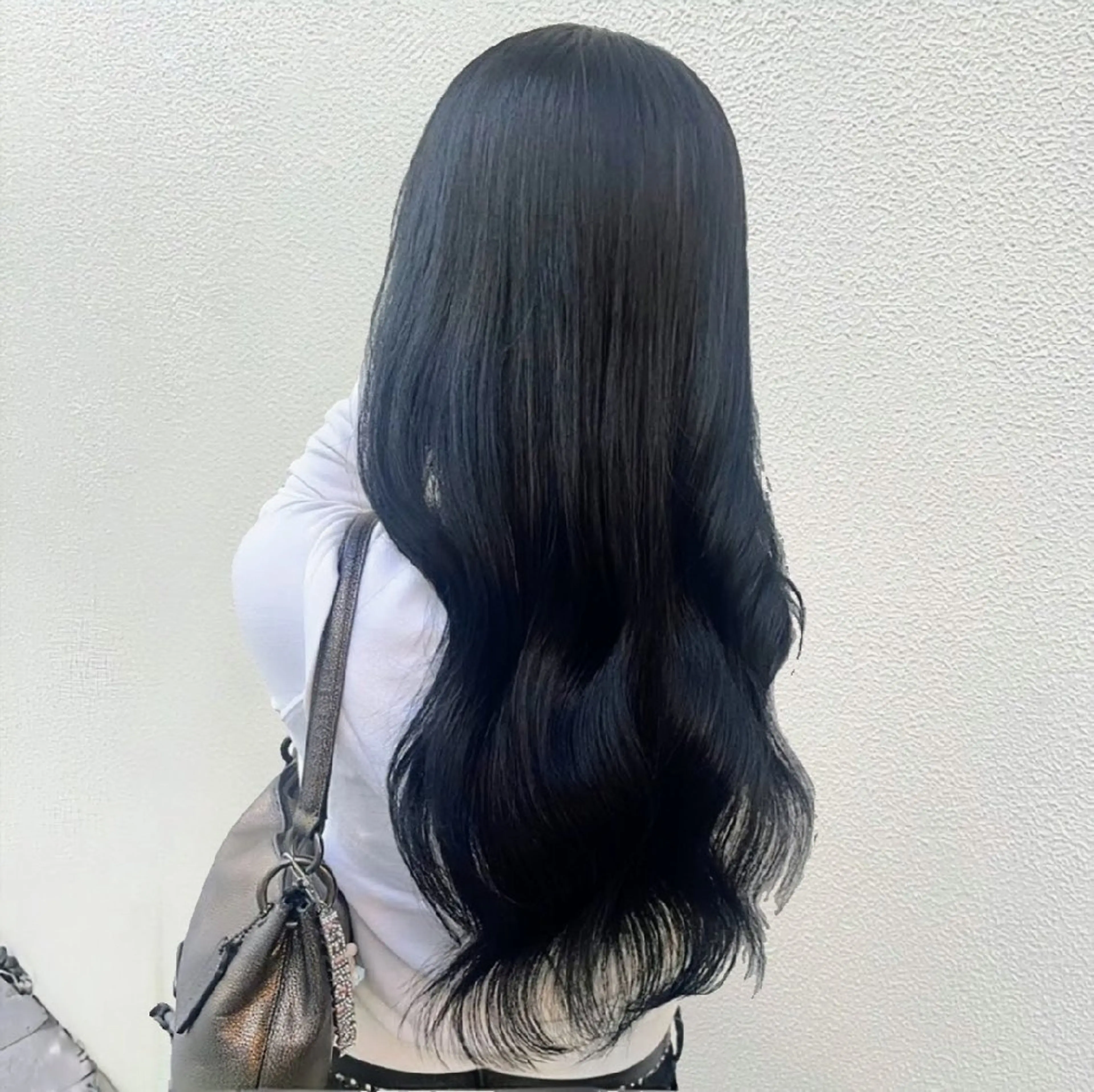 カラー 黒髪 ブルーカラー ブルーブラック 透明感カラー 🐶カラーモデル🐶 くまだ あかねのヘアスタイル