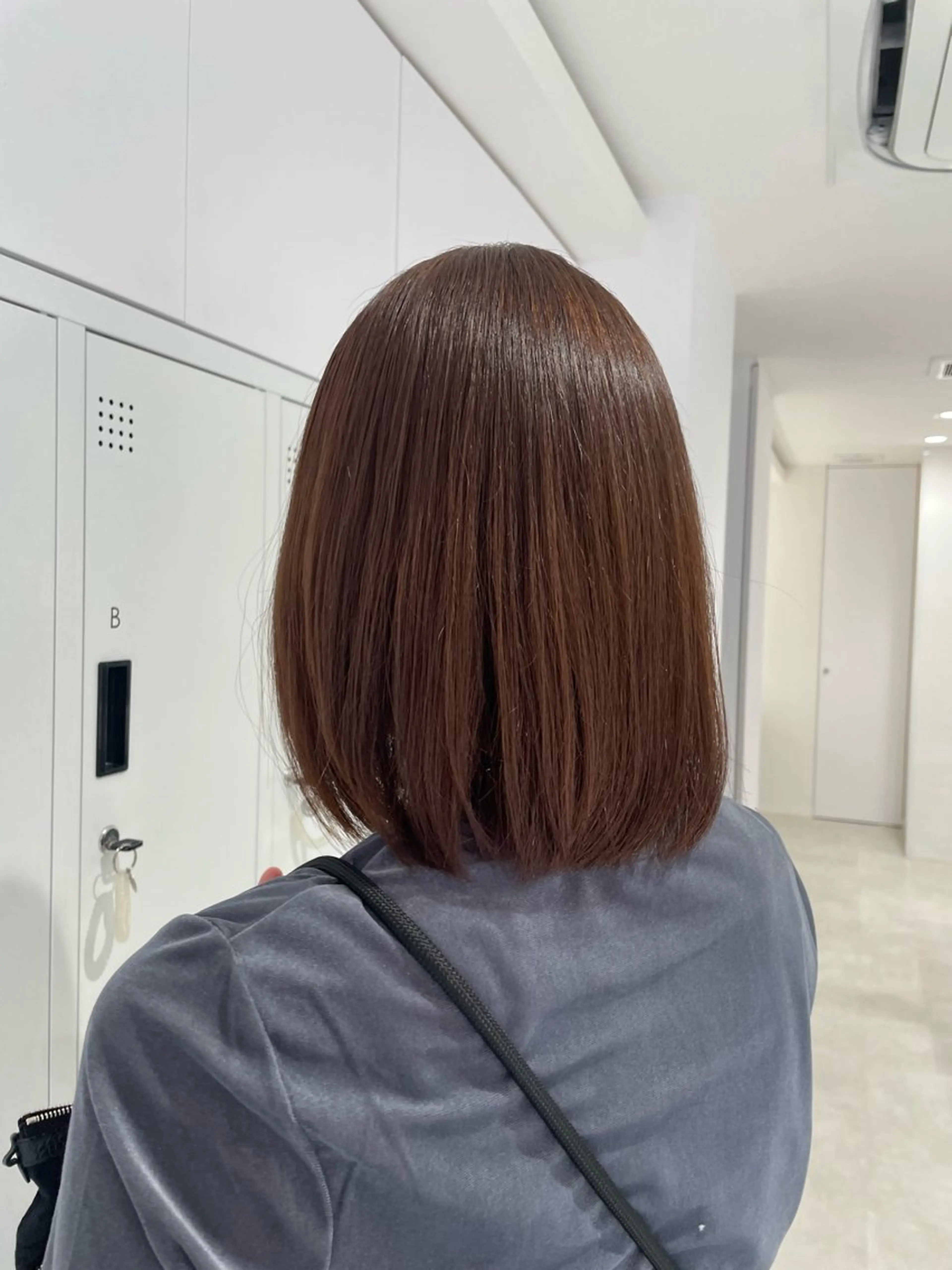 ミディアム カラー ヘアカラー トリートメント ヘアセット グレージュ/ベージュ /経堂/sana🌱のヘアスタイル