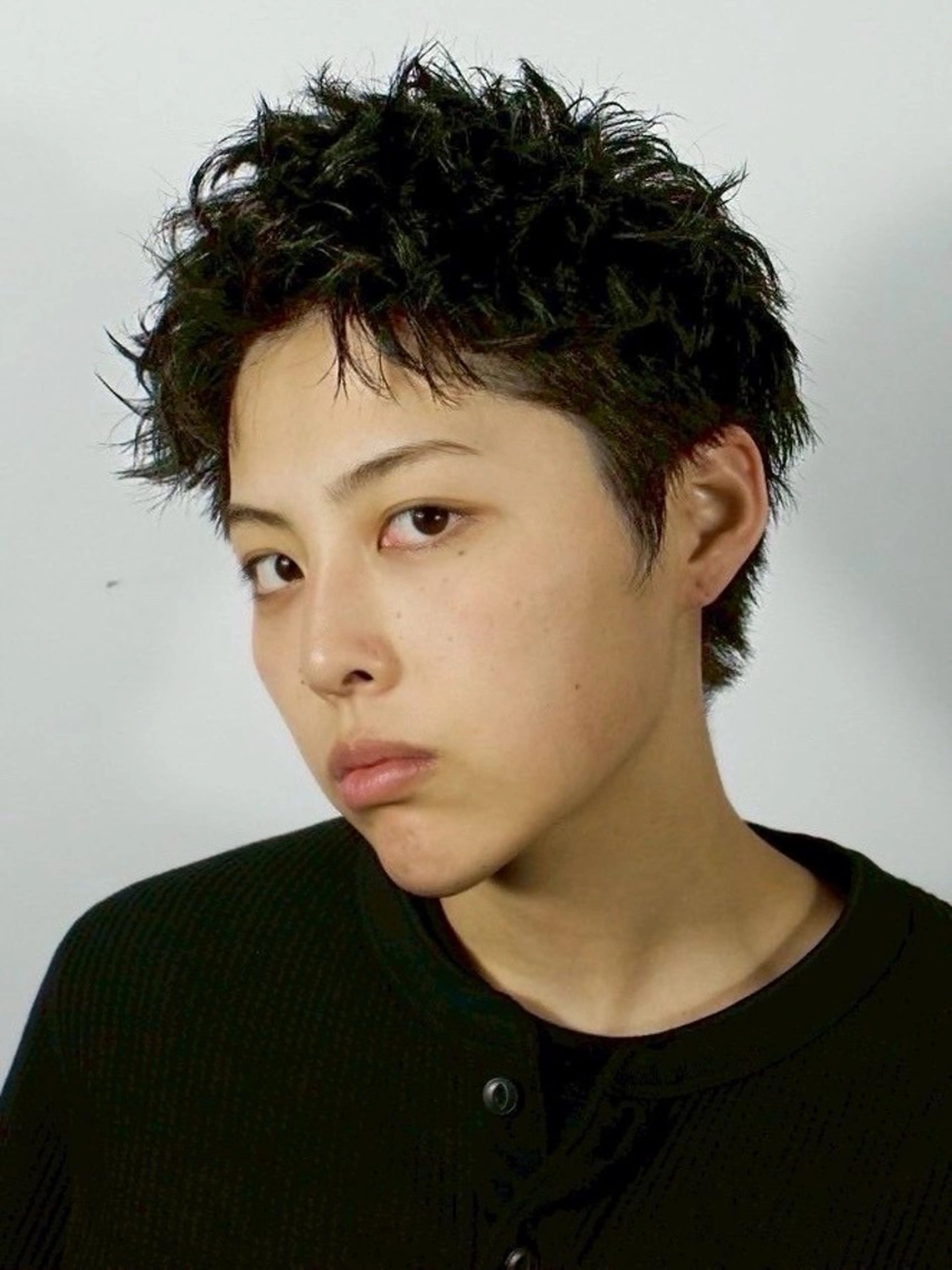 ミディアム ミディアムパーマ 佐々木 開のヘアスタイル