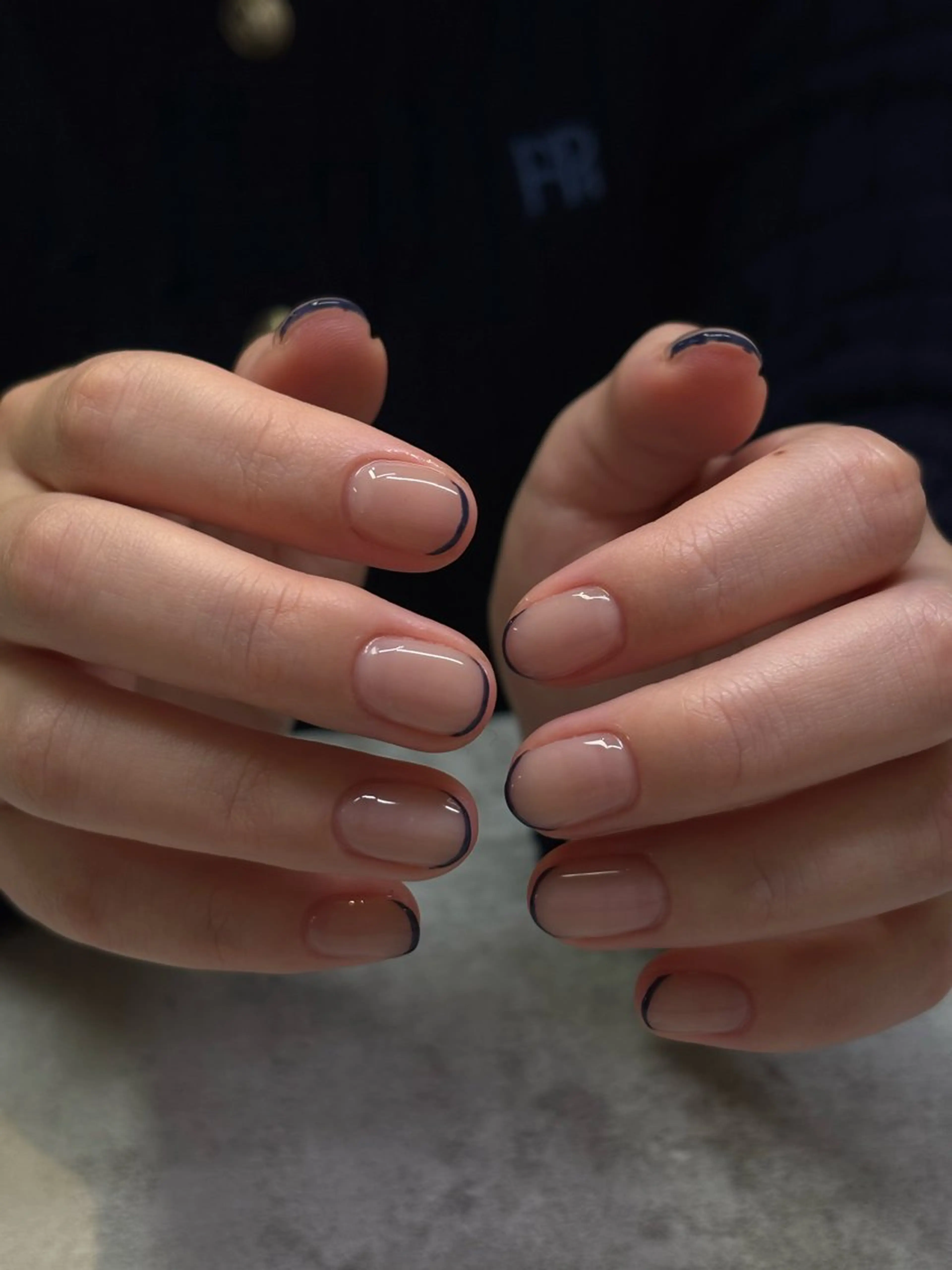 《オフあり》 フレンチネイル フィルインオフの写真