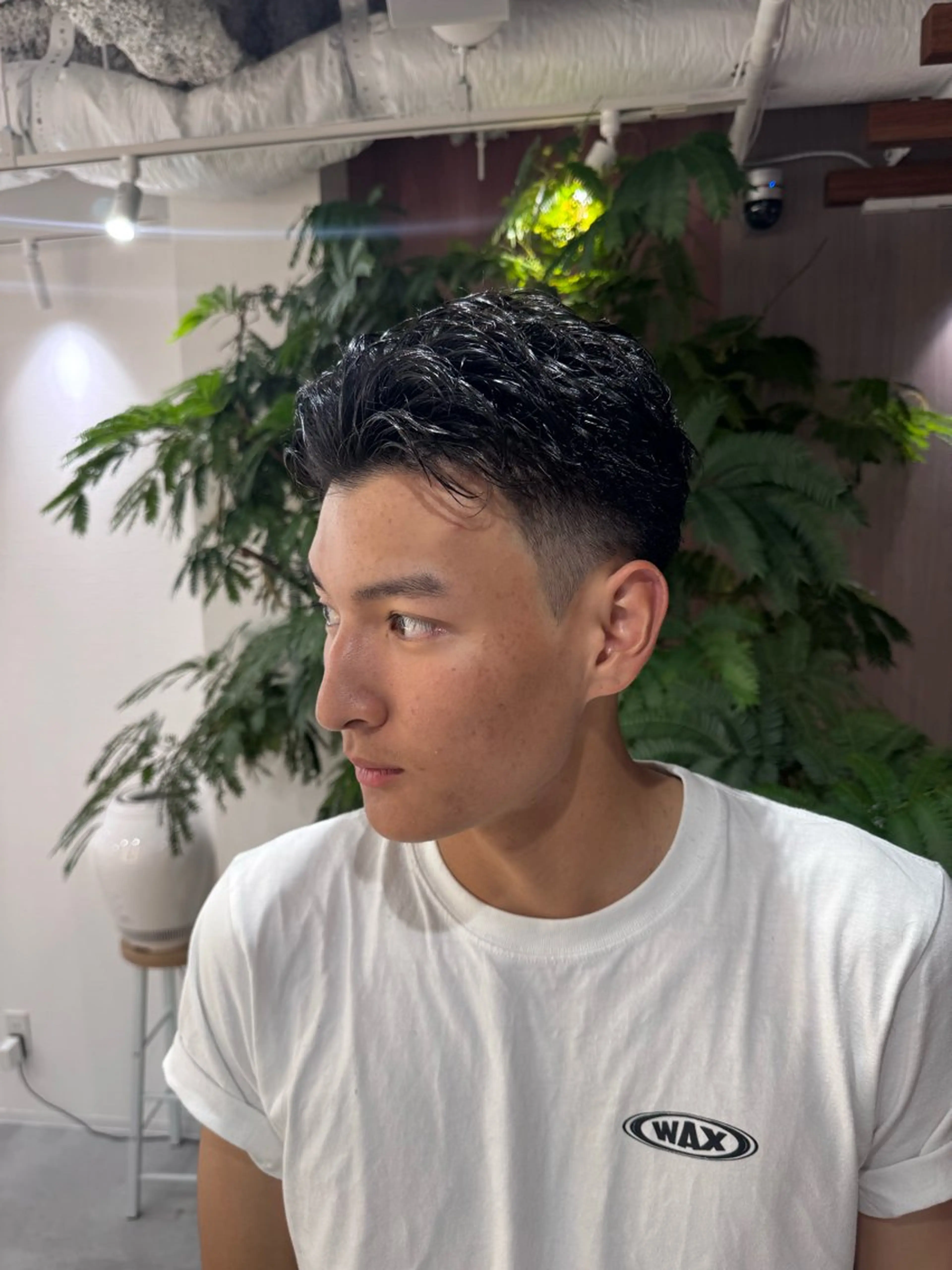 ショート メンズ R/🤎 パーマ&ブリーチ🔥のヘアスタイル