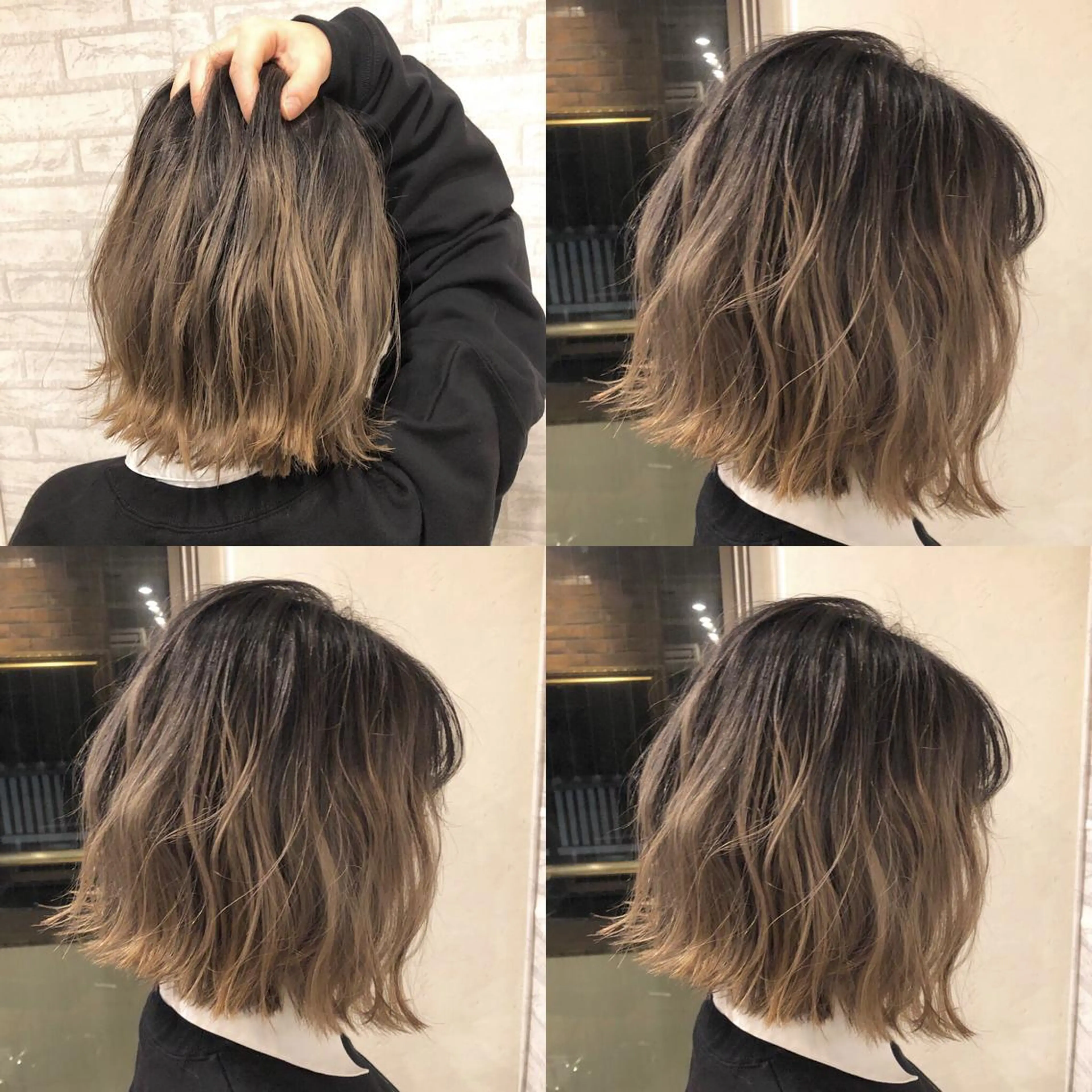 ショート カラー ブリーチ カット ヘアカラー トリートメント JILBLAN京都 ショート/ハイライトのヘアスタイル