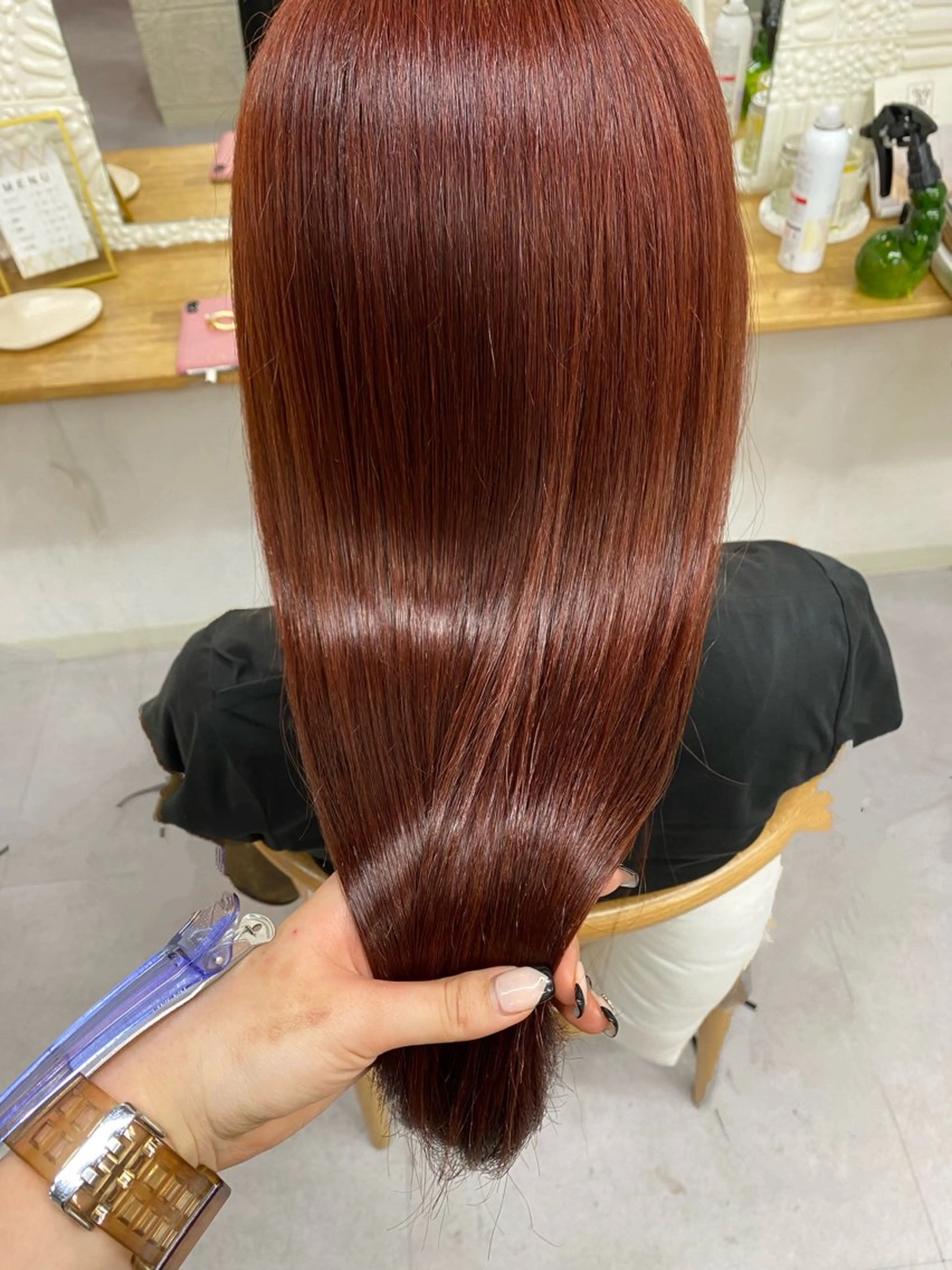 ロング カラー 大久保 愛のヘアスタイル