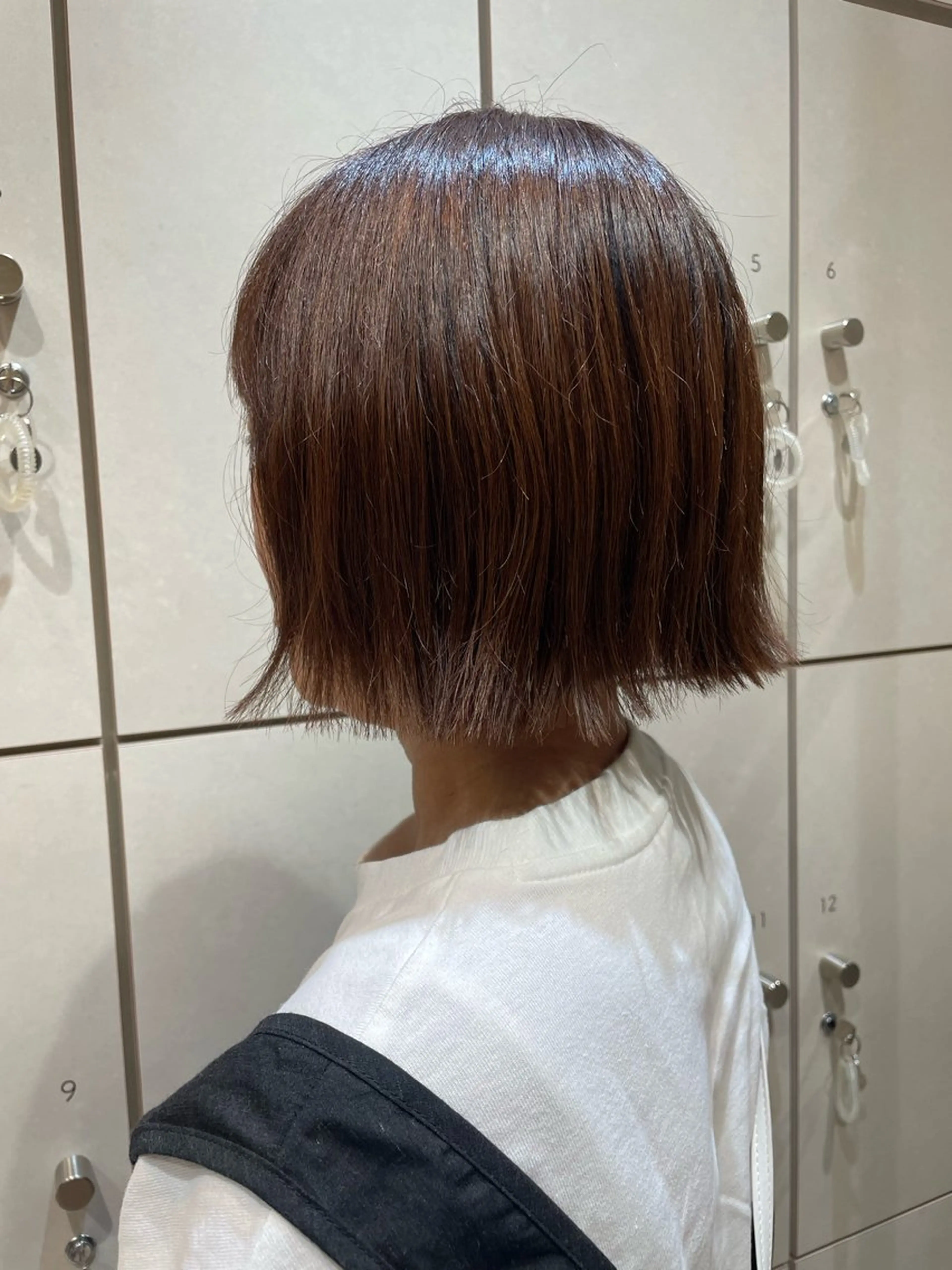 ショート 切りっぱなしボブ ボブ 外ハネヘア ボブ/ショート/金田 夏葵のヘアスタイル