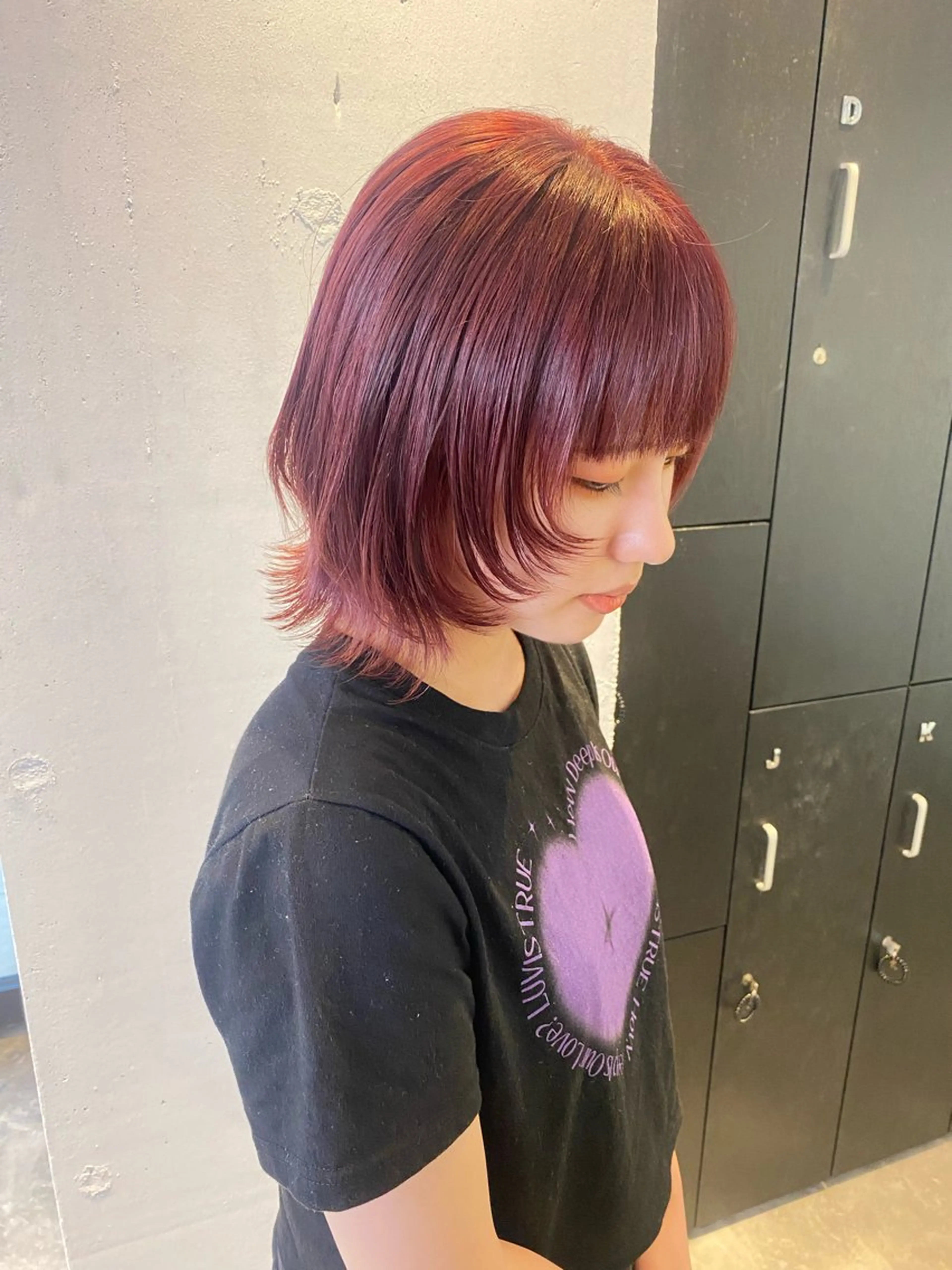 ミディアム カラー ヘアカラー 韓国ヘア特化 💟 ララア 💟のヘアスタイル