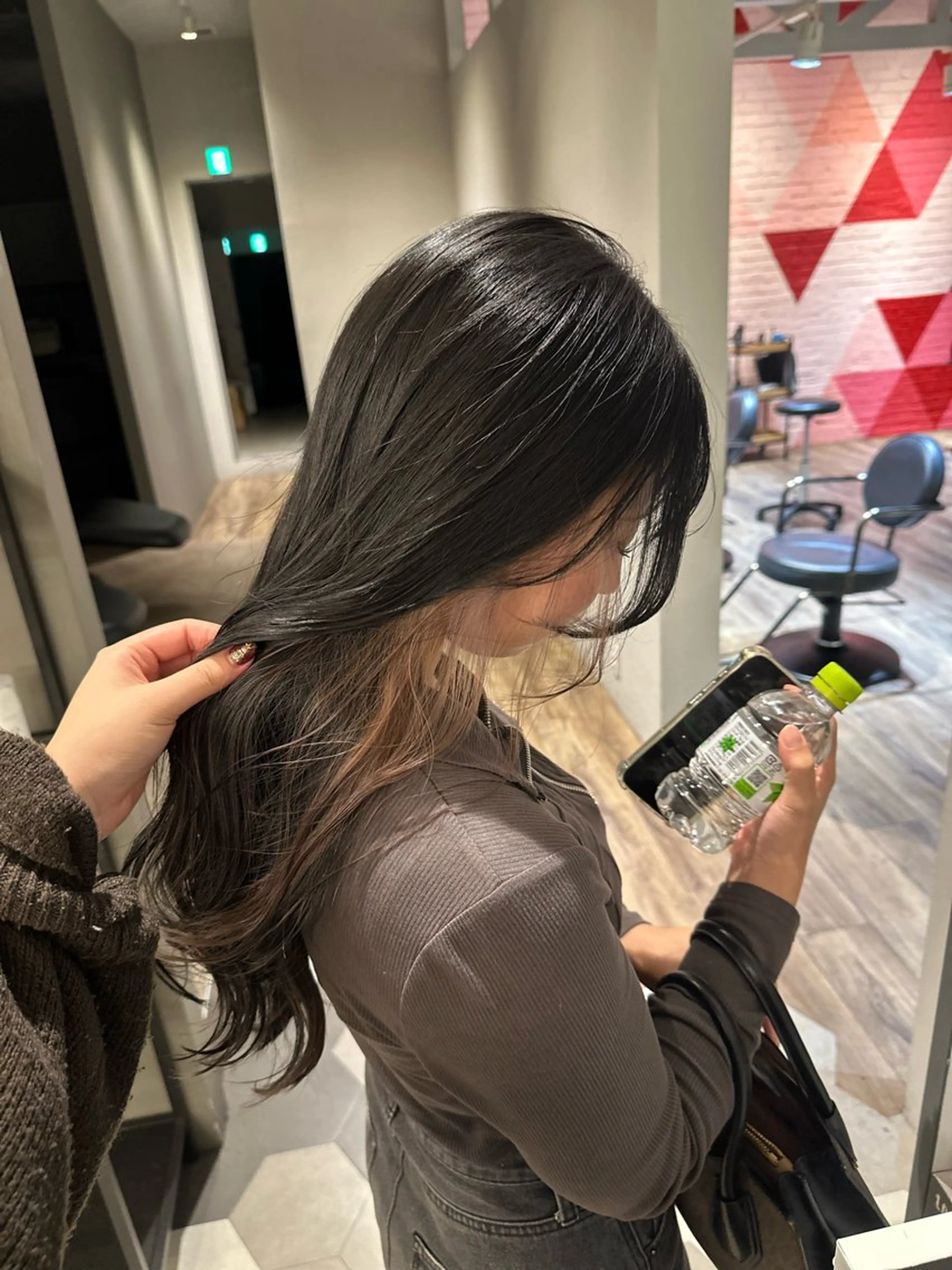 カラー モデル募集‎🤍 あゆみ🎀のヘアスタイル