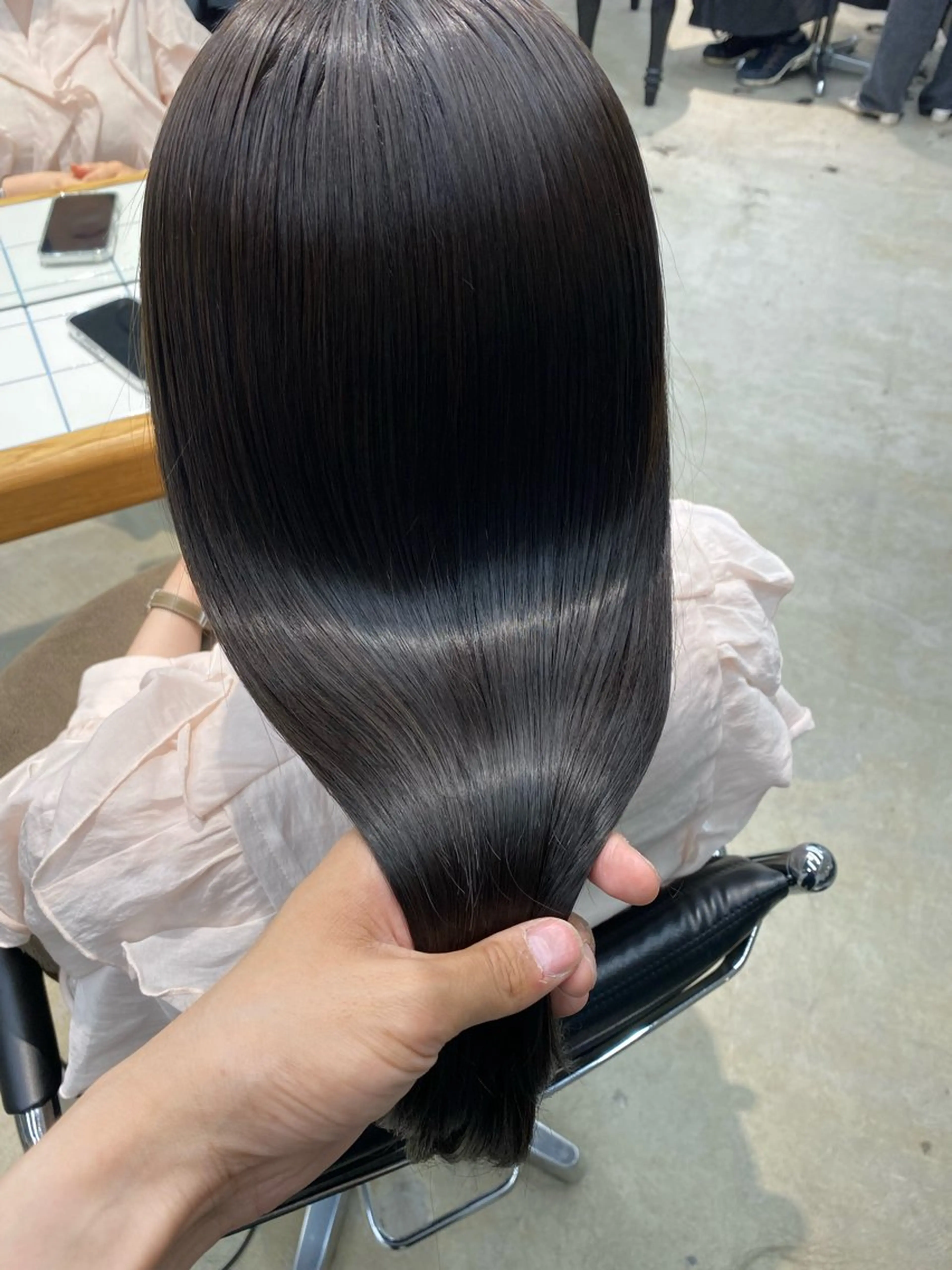 セミロング カラー 髪質改善 カット ヘアカラー 縮毛矯正 トリートメント Meena by urban所属・丹羽 隼人/髪質改善 /韓国ヘア🇰🇷のヘアスタイル