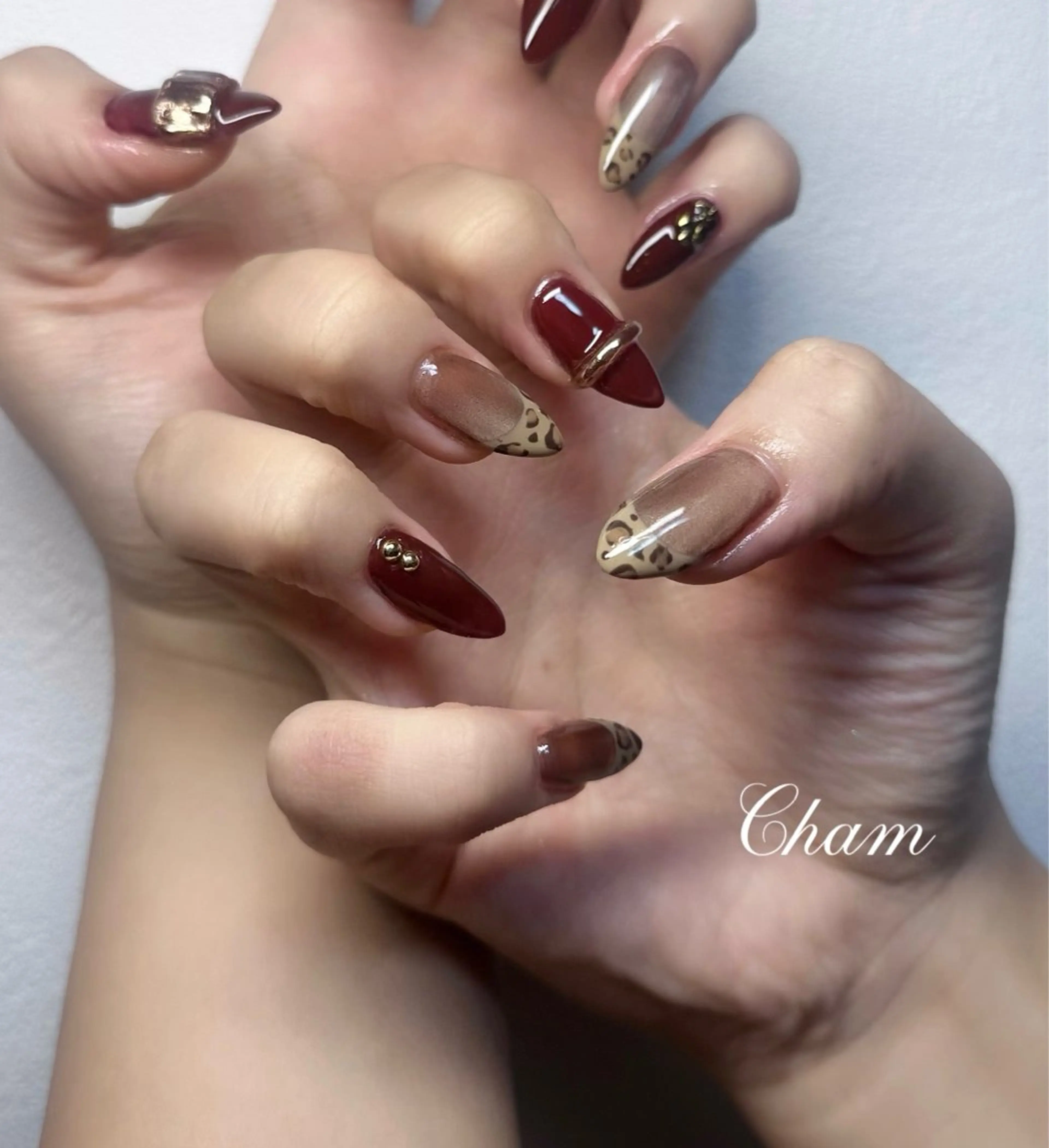 ネイル ハンドネイル Cham Haruneのネイルデザイン