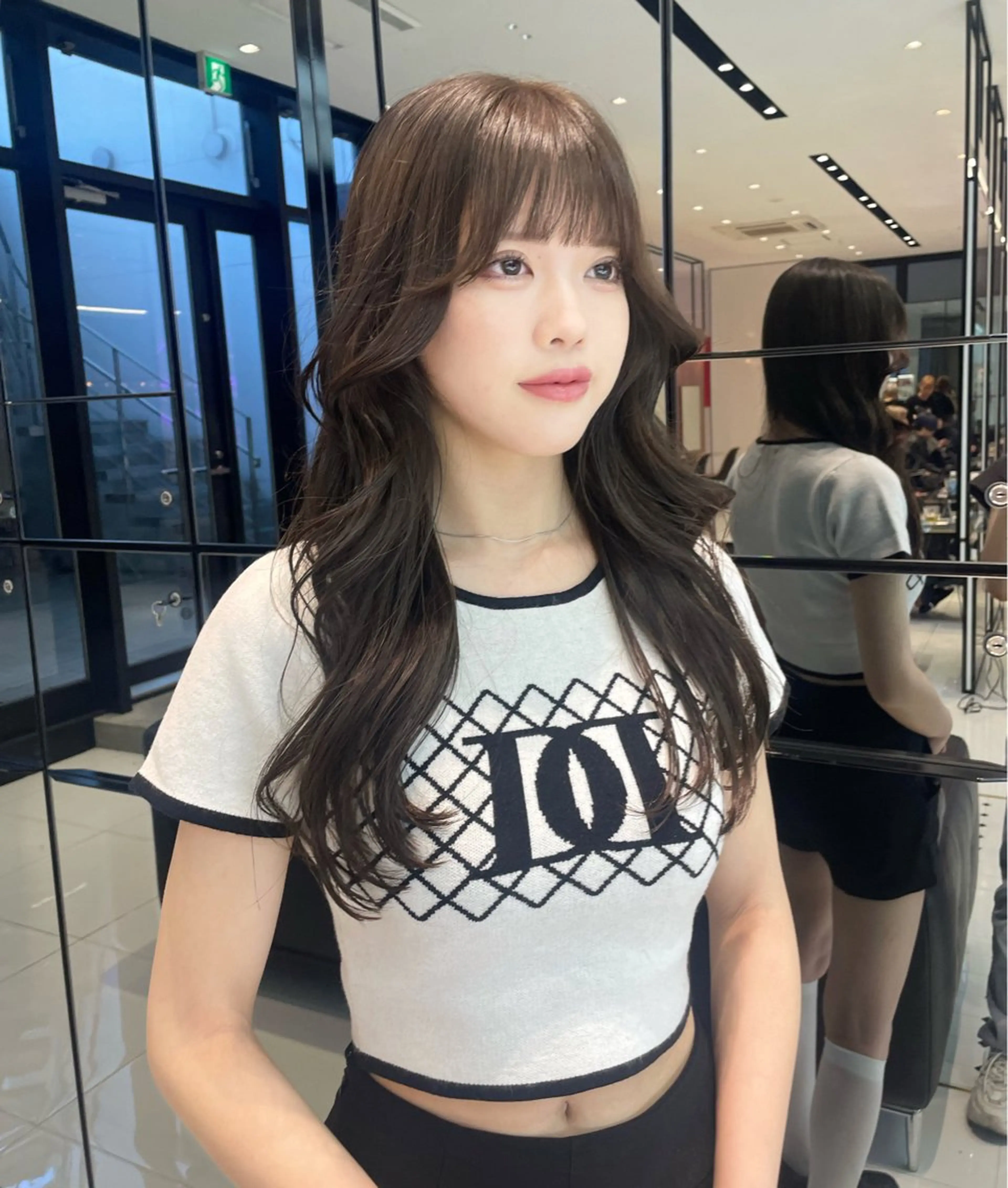 ロング カラー ブラウンカラー オリーブブラウン ヘアカラー トリートメント ヘアセット keen 吉祥寺所属・【韓国❤️海外ヘア】 AYAKAのヘアスタイル