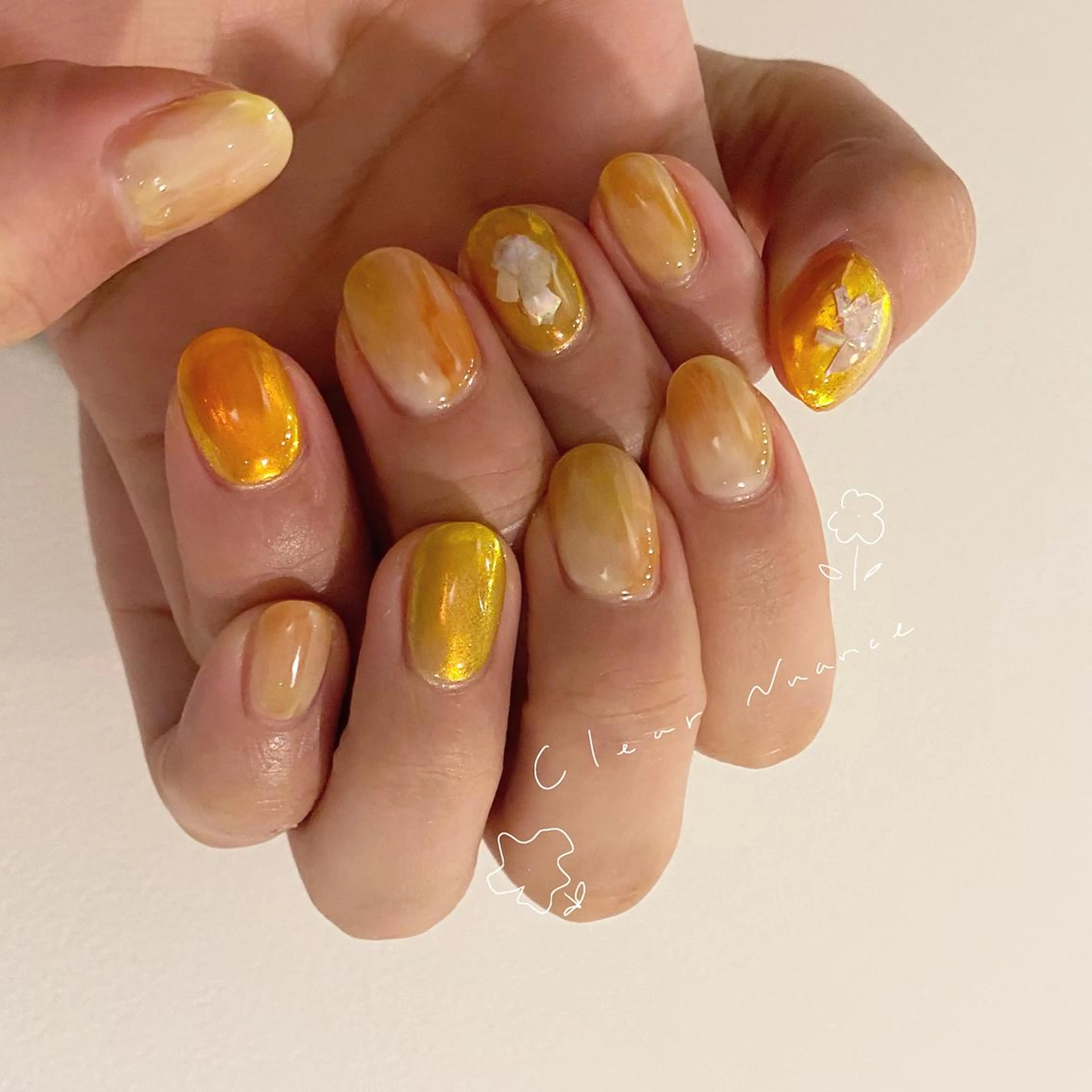 ネイル 春ネイル ハンドネイル &. momoのネイルデザイン