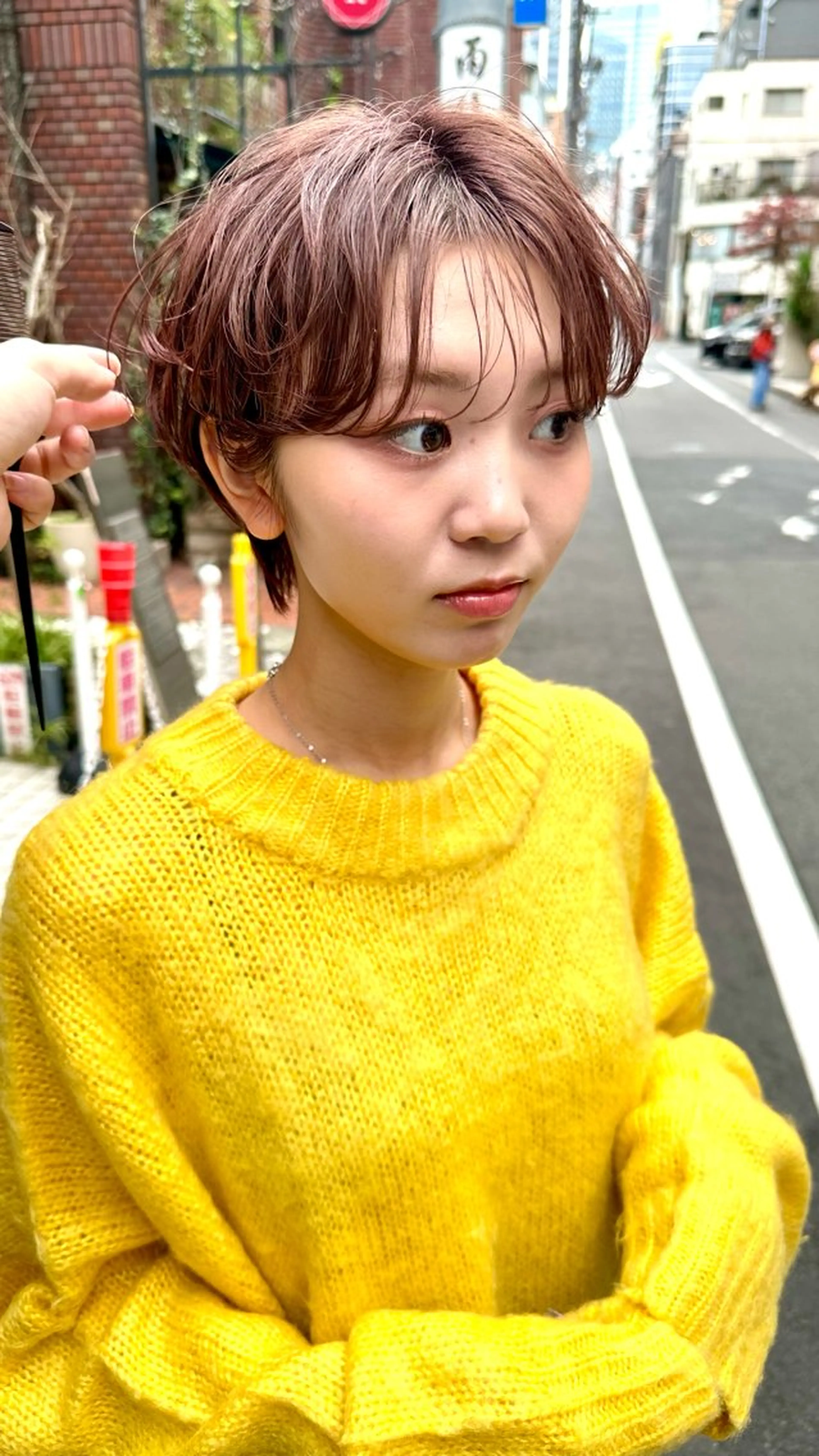 ショート カット ヘアカラー 骨格診断で絶対可愛い ✨丸みショート✨凌弥のヘアスタイル