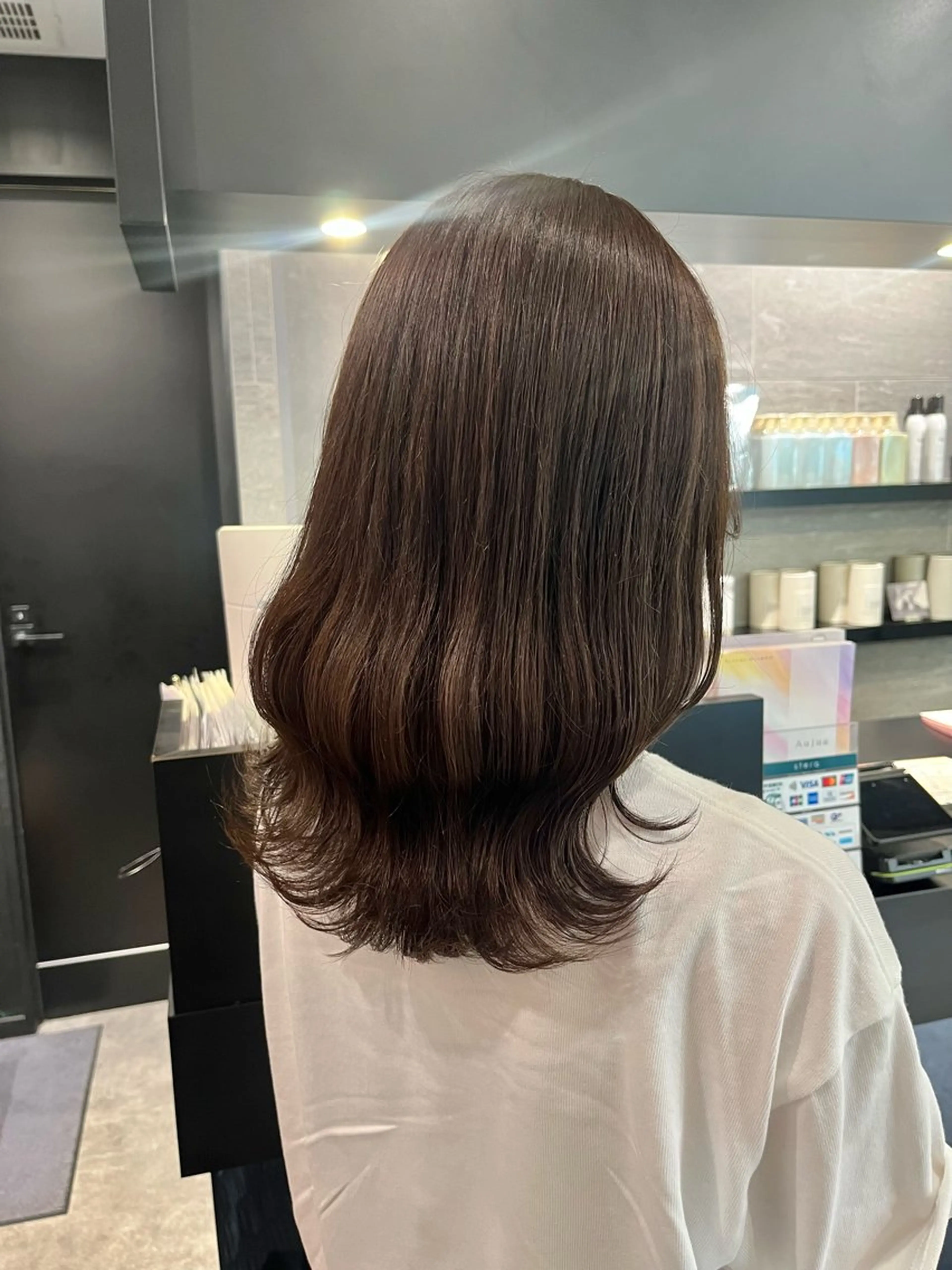 ミディアム カラー ヘアカラー ダブルカラー🫐 /まゆ🎀のヘアスタイル