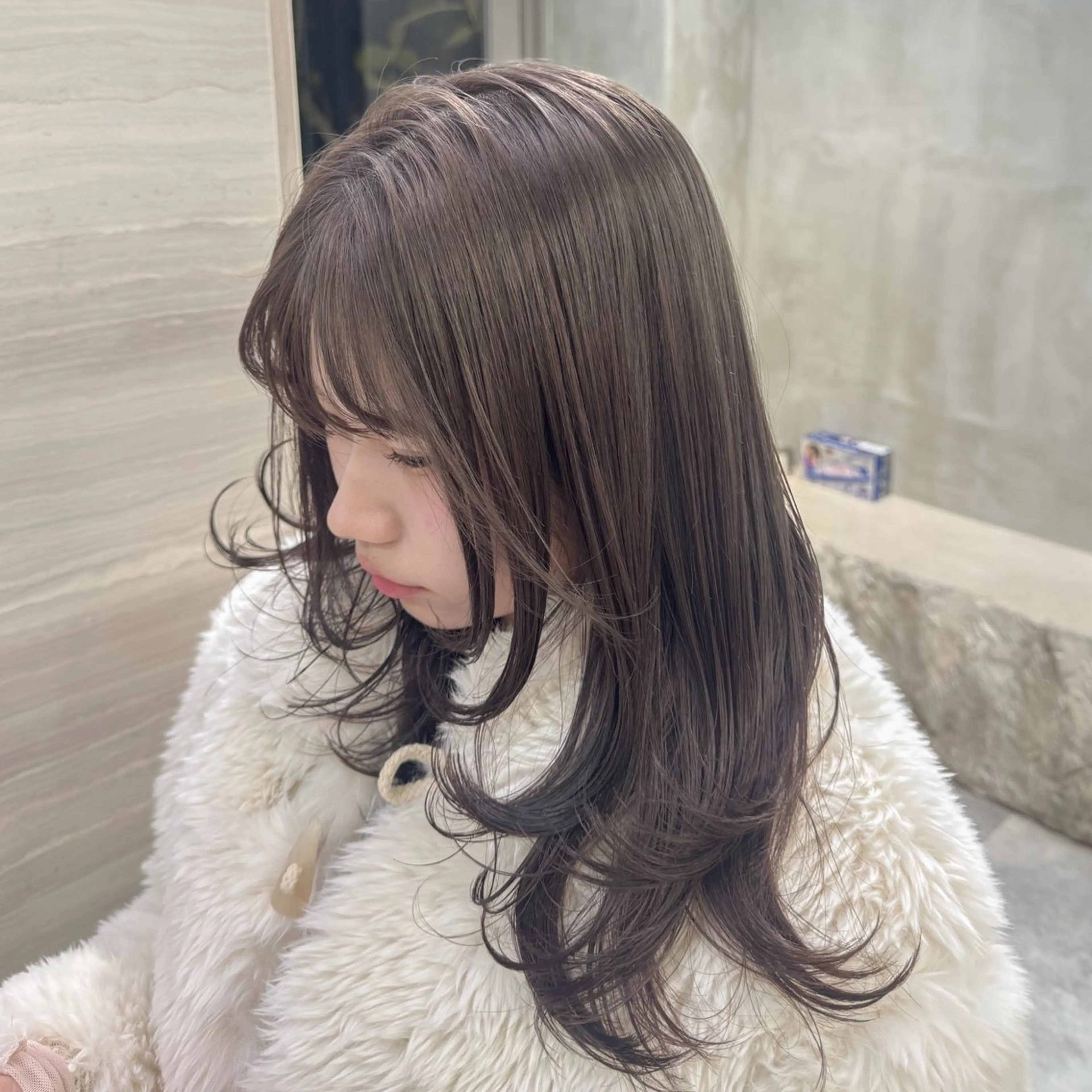 ミディアム ミディアムレイヤー レイヤーカット 🍈yurina 福岡/パーマ🍈のヘアスタイル