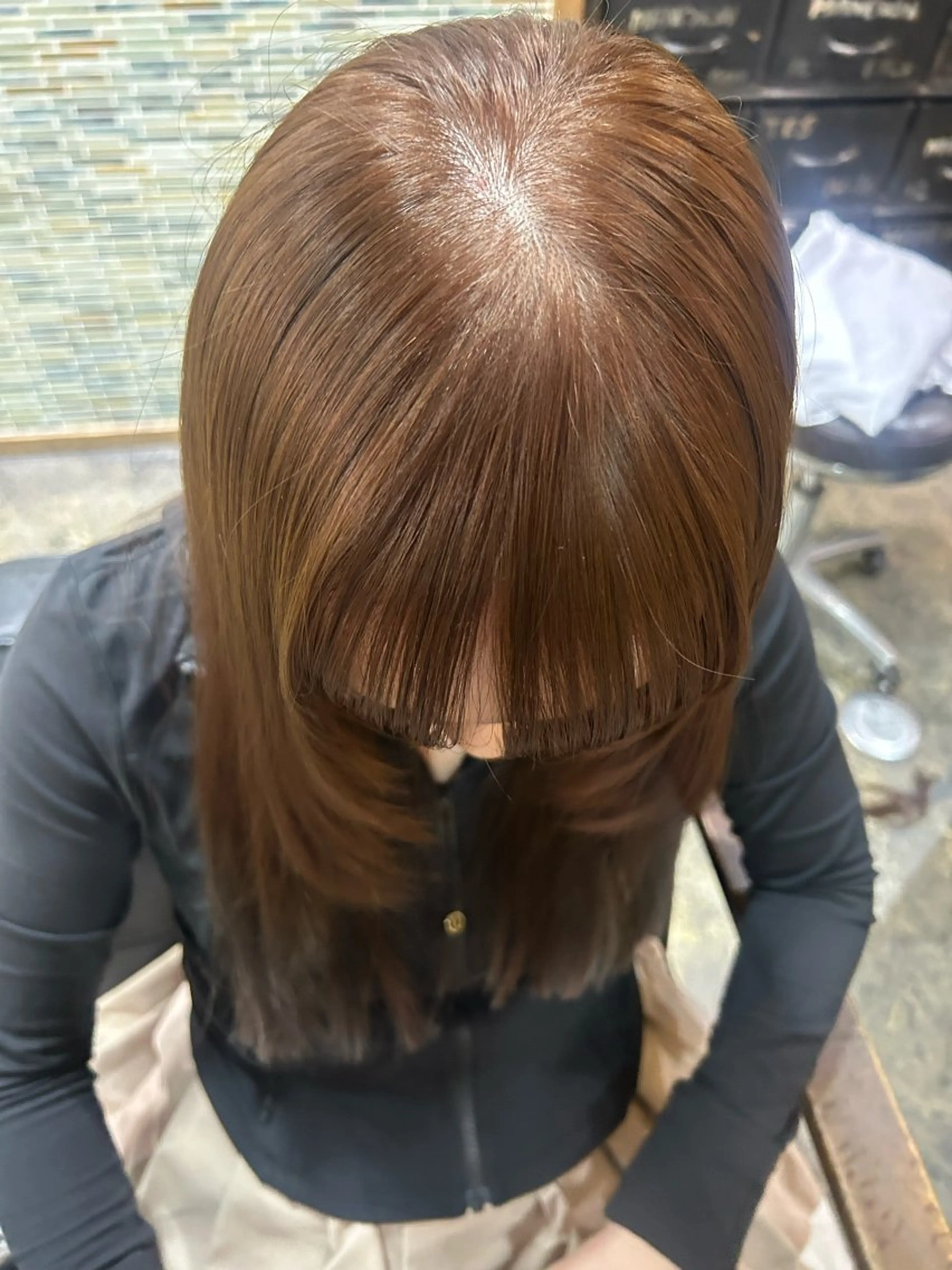 ミディアム カラー カット ヘアカラー トリートメント ショート/ボブ/ 心斎橋/宮脇美奈のヘアスタイル