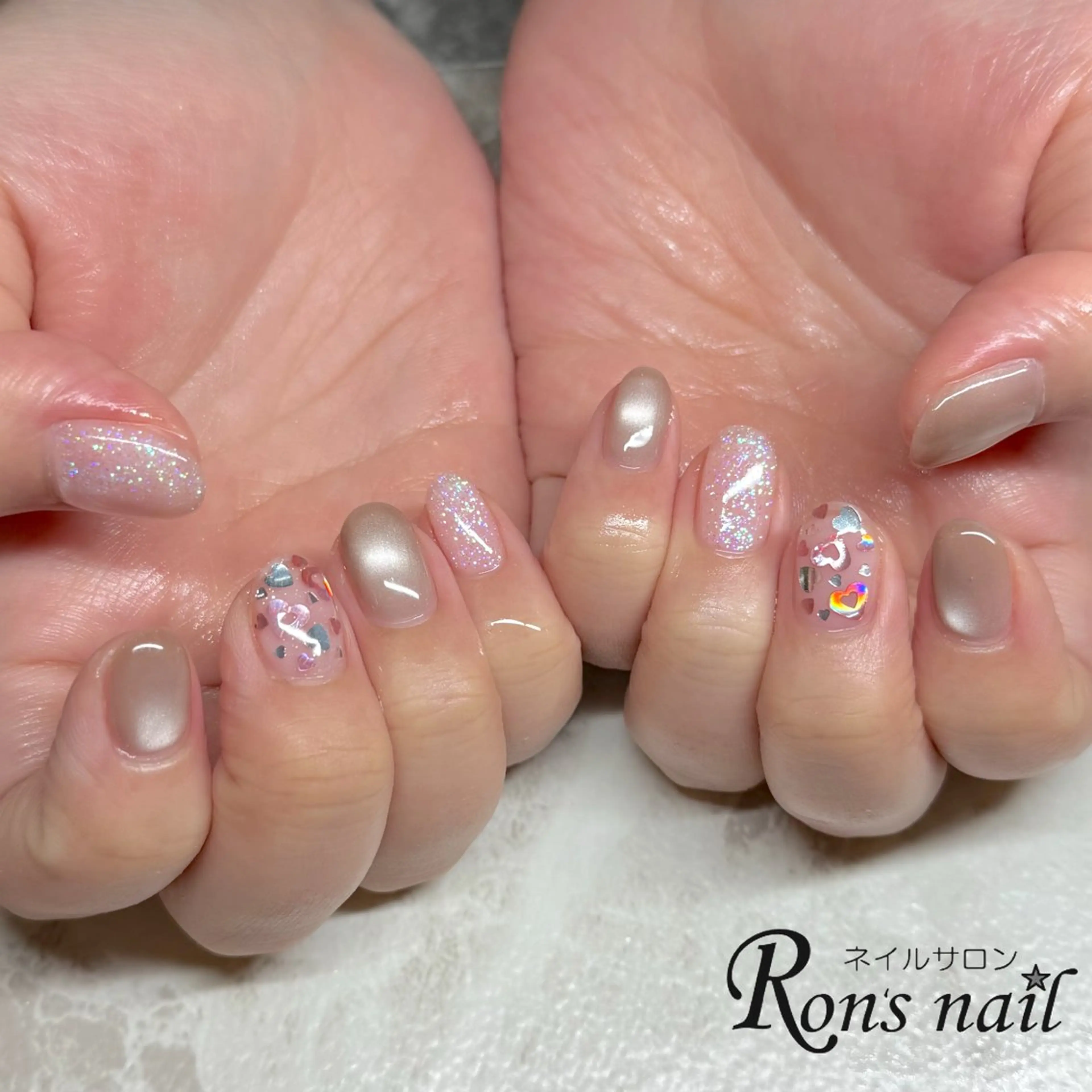 ネイル マグネットネイル Ron's nail 笹岡のネイルデザイン