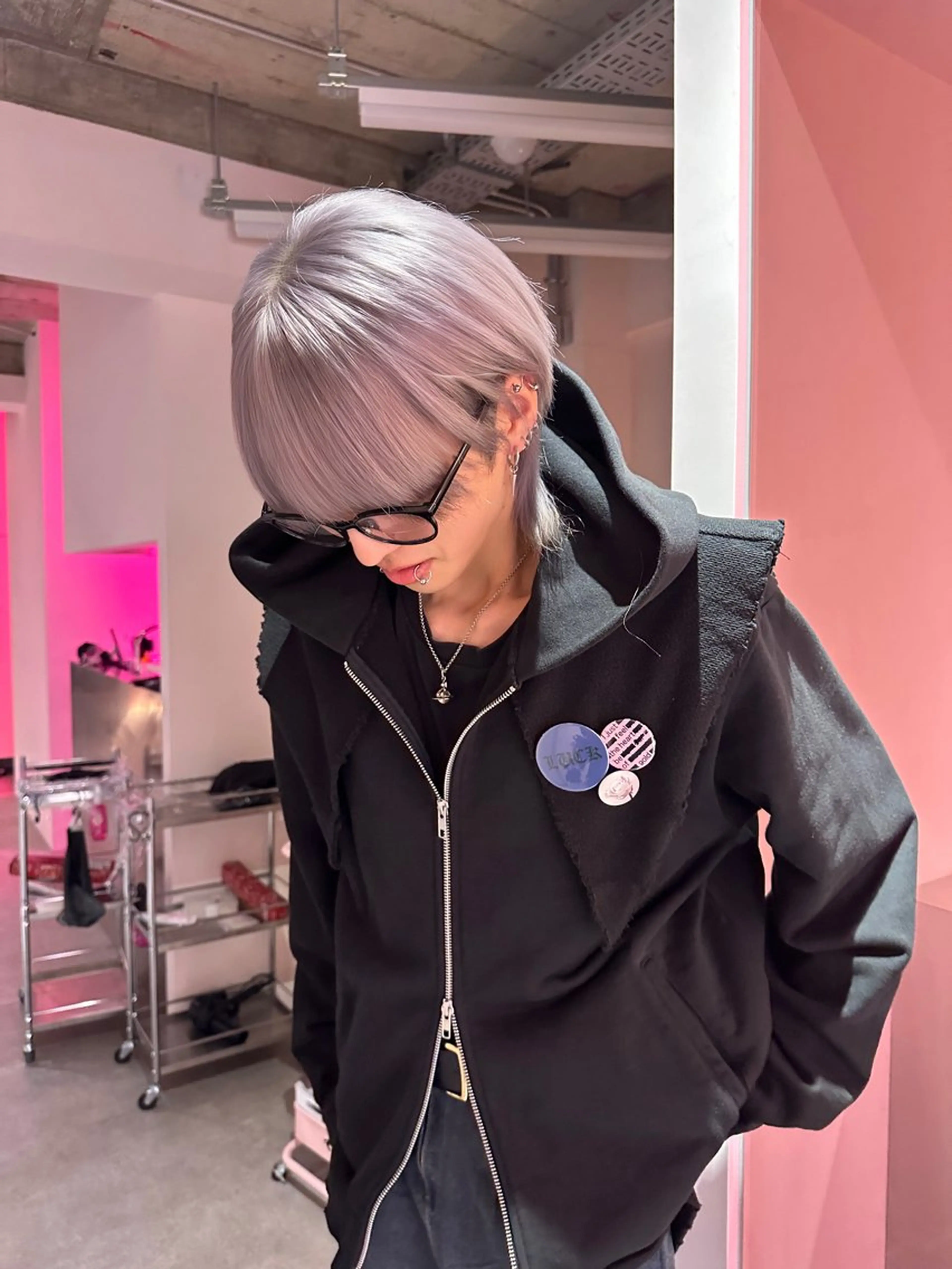 ショート カラー ブリーチカラー 特化/MAHIROのヘアスタイル