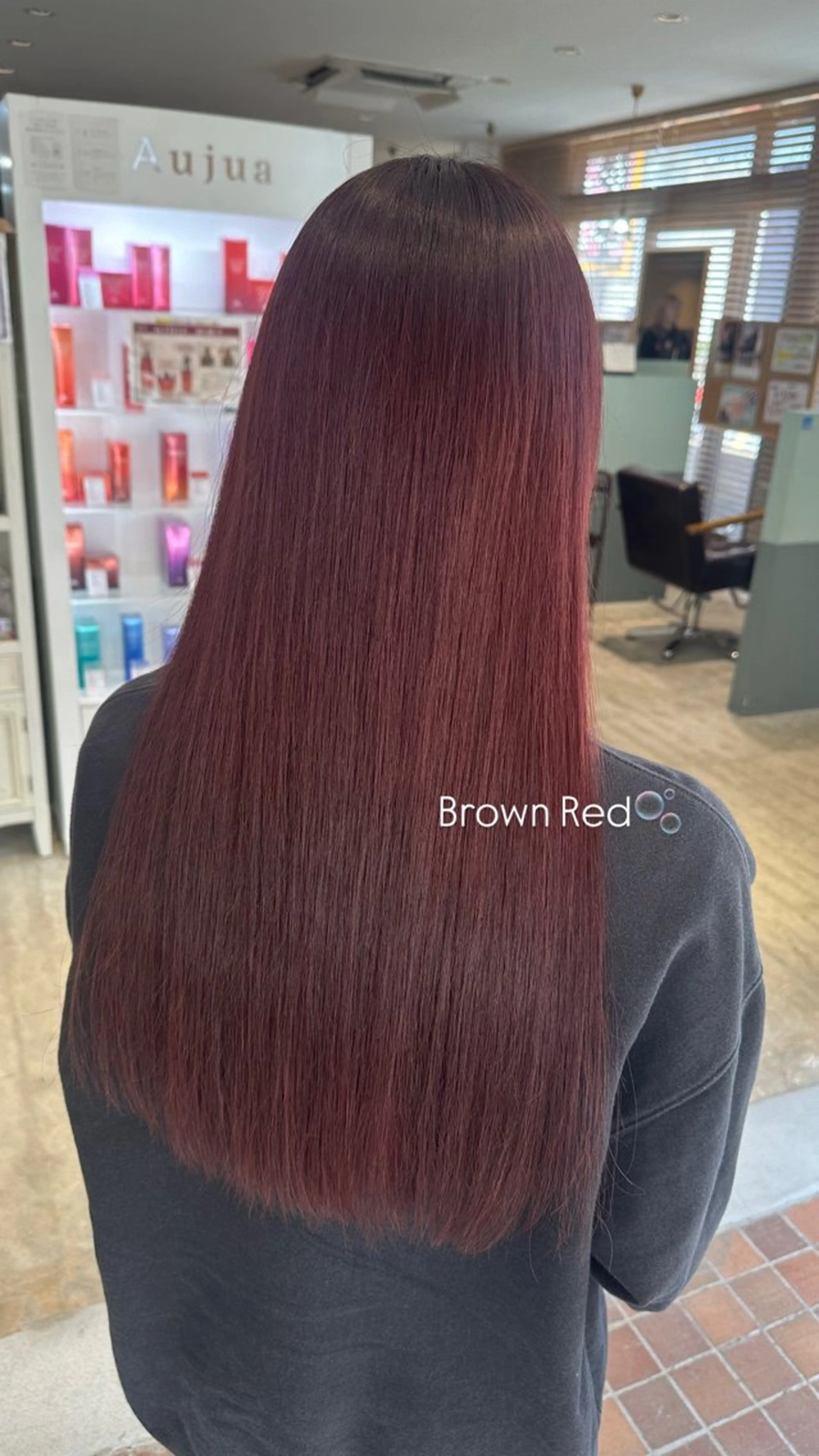 これからの冬に赤‼️REDCOLOR✨☘️(➕髪質改善トリートメント)の写真