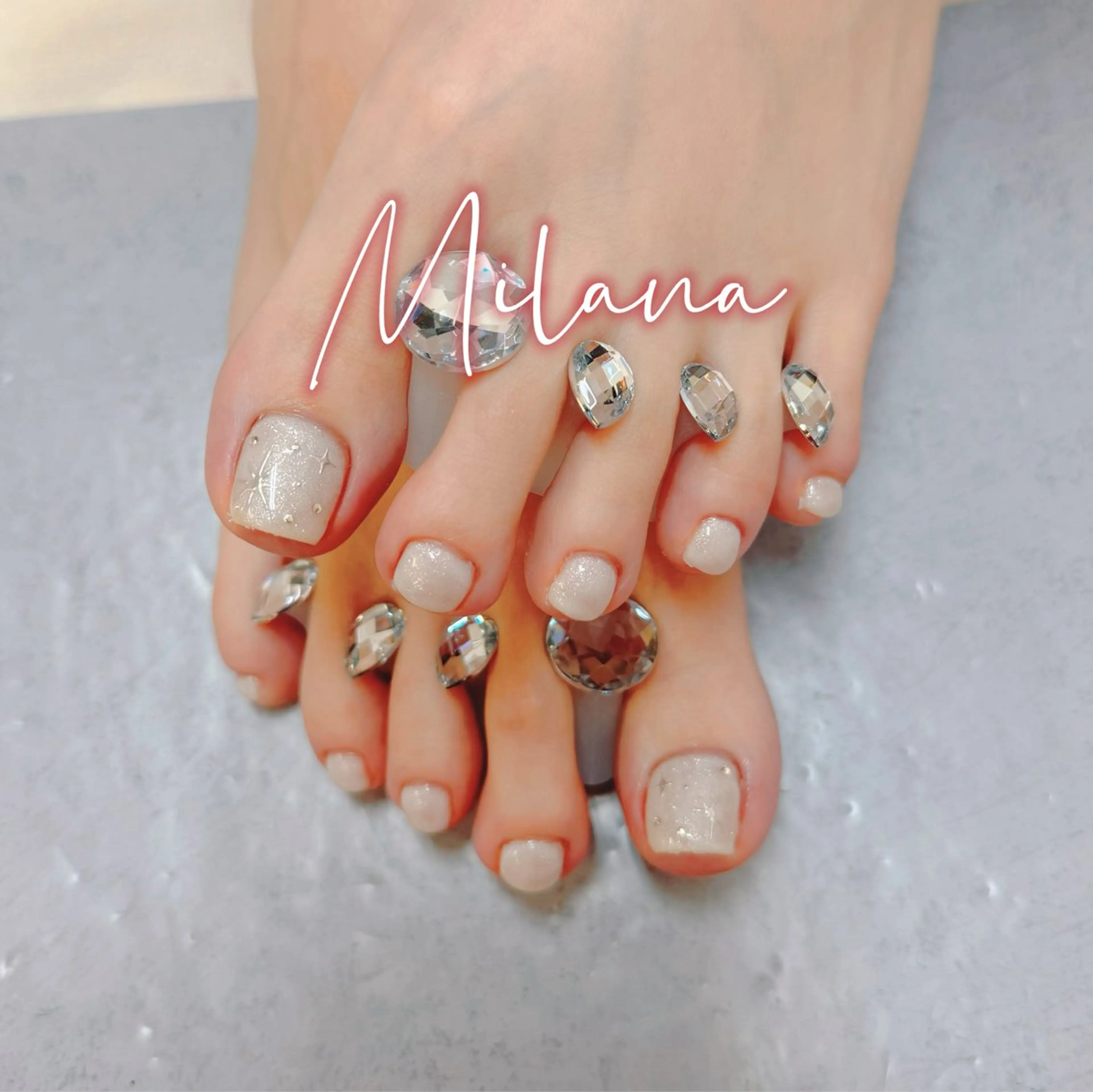 ネイル キラキラネイル シンプルネイル ハンドネイル Milana 山元のネイルデザイン