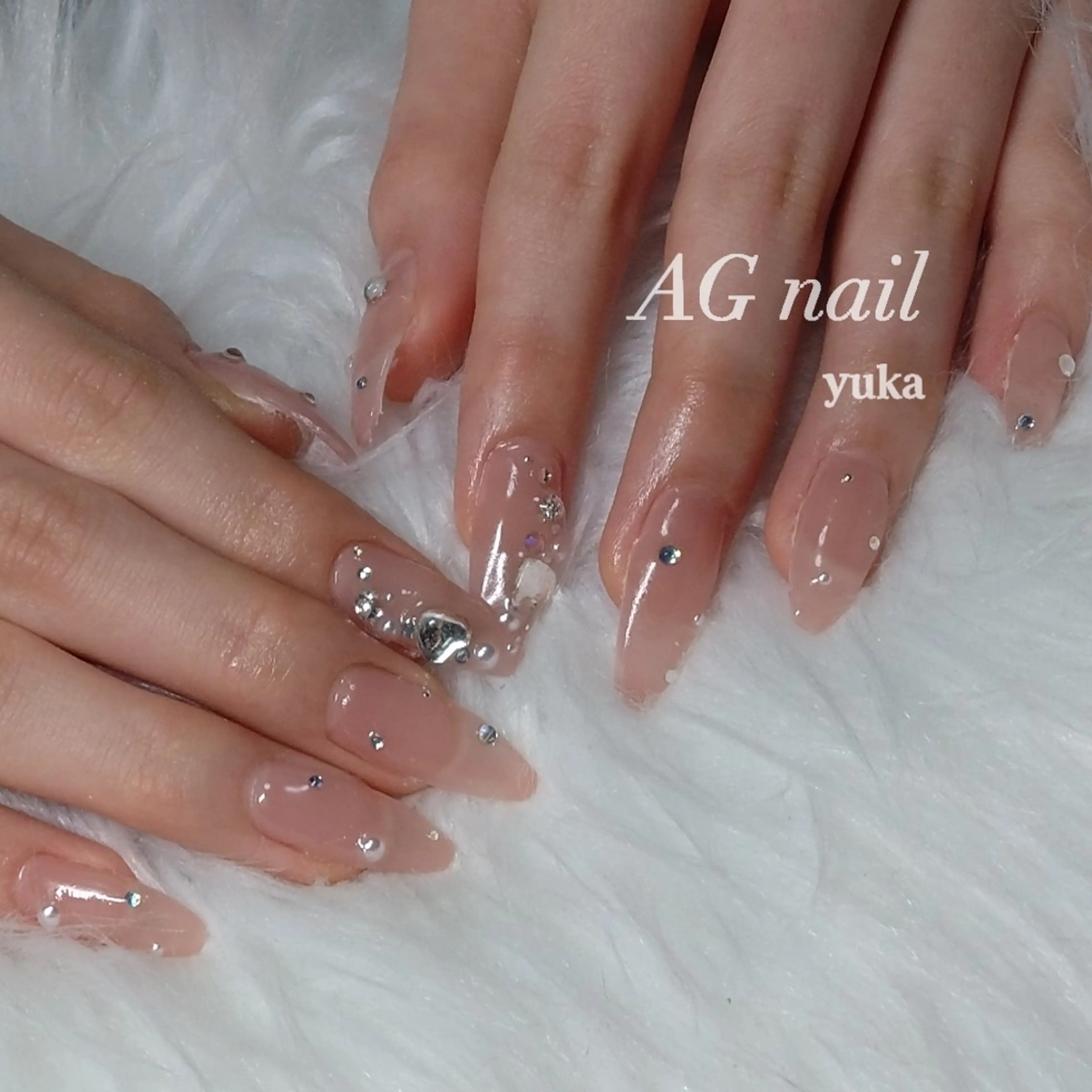 ネイル 成人式 AG nail 〚　yuka　〛のネイルデザイン