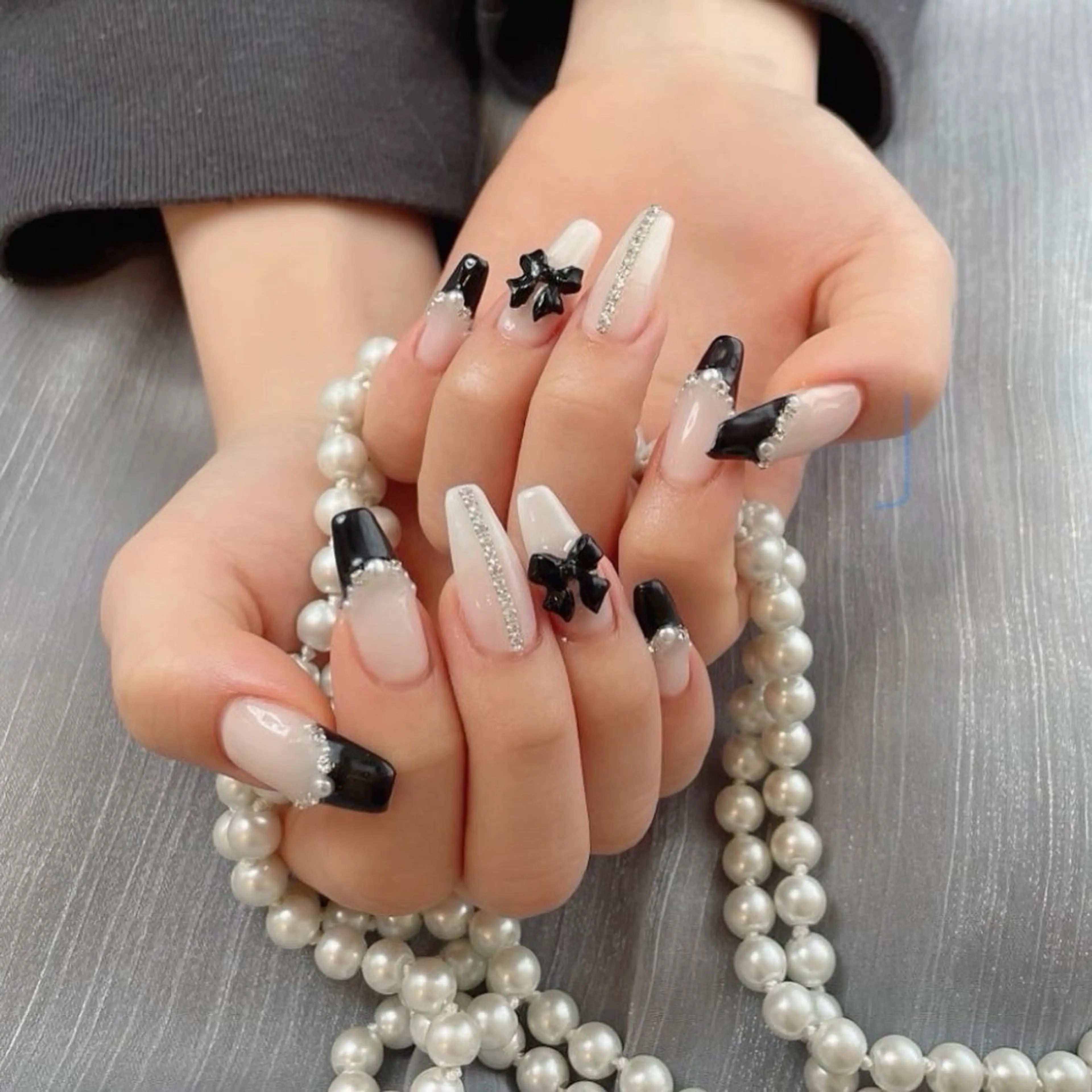 ネイル 🍑長さだし ワンホン💅モモコのネイルデザイン