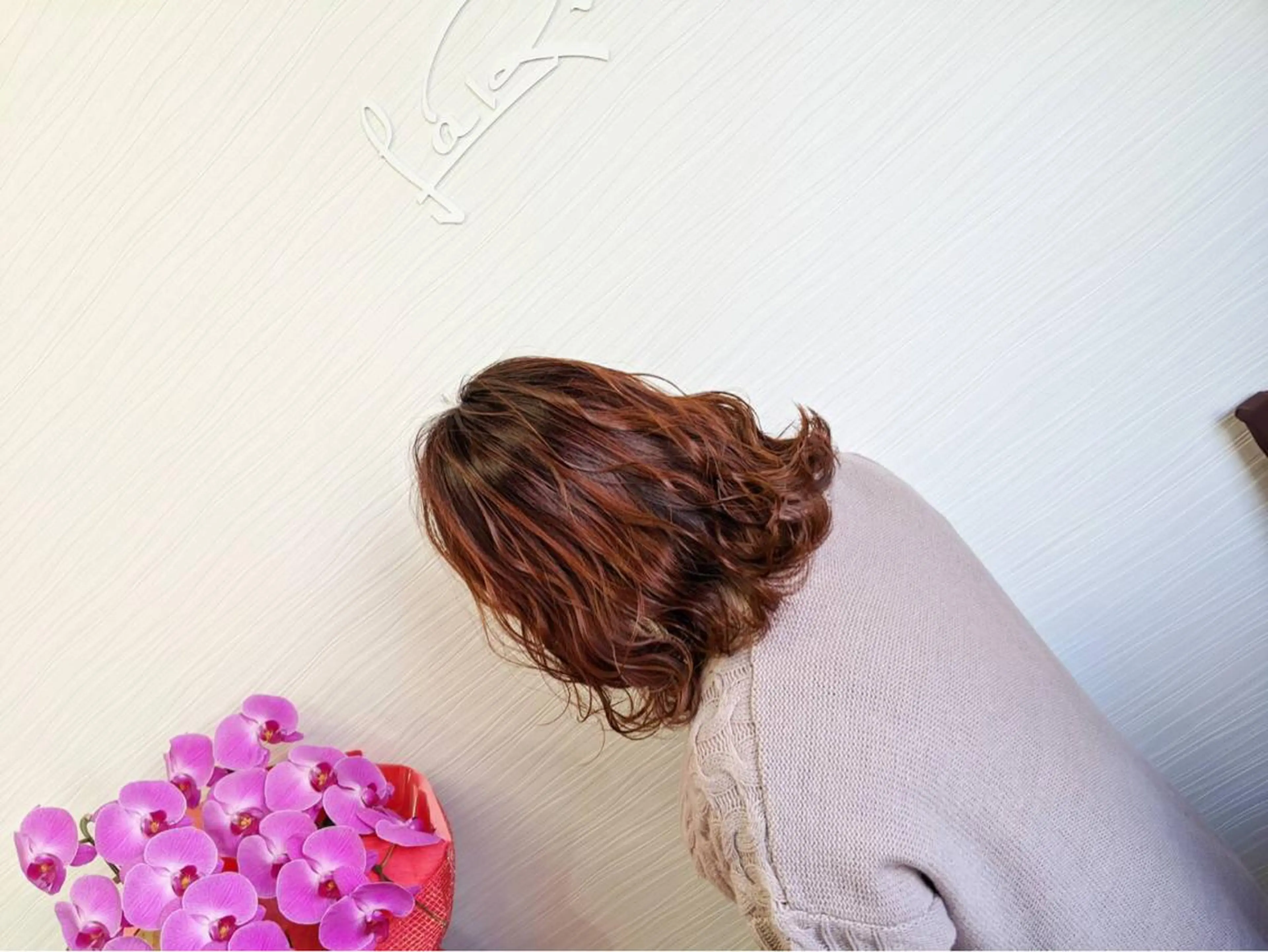 ミディアム カラー カット ヘアカラー LaRmE Ayumi.のヘアスタイル