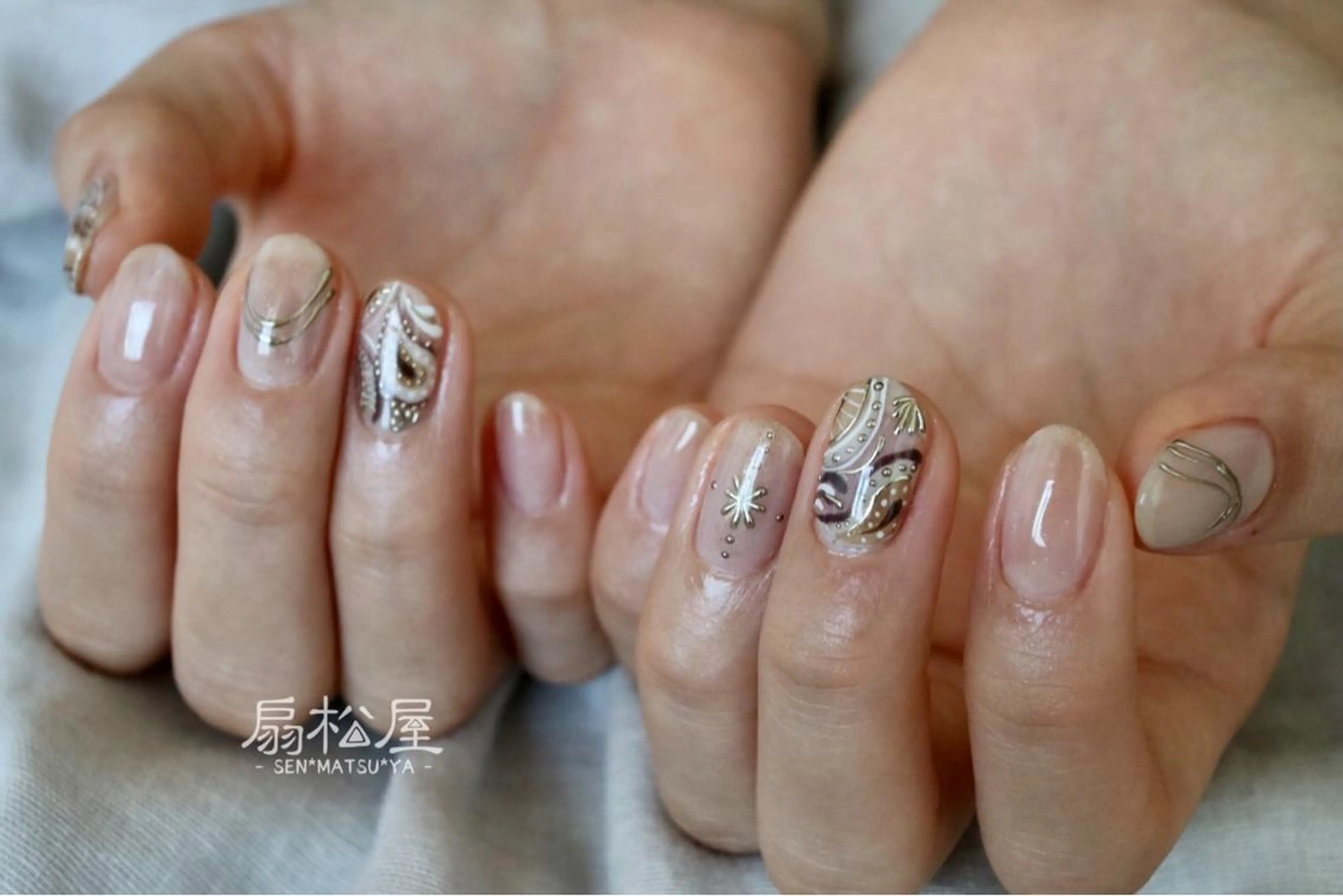 ネイル 扇松屋 marie.nのネイルデザイン