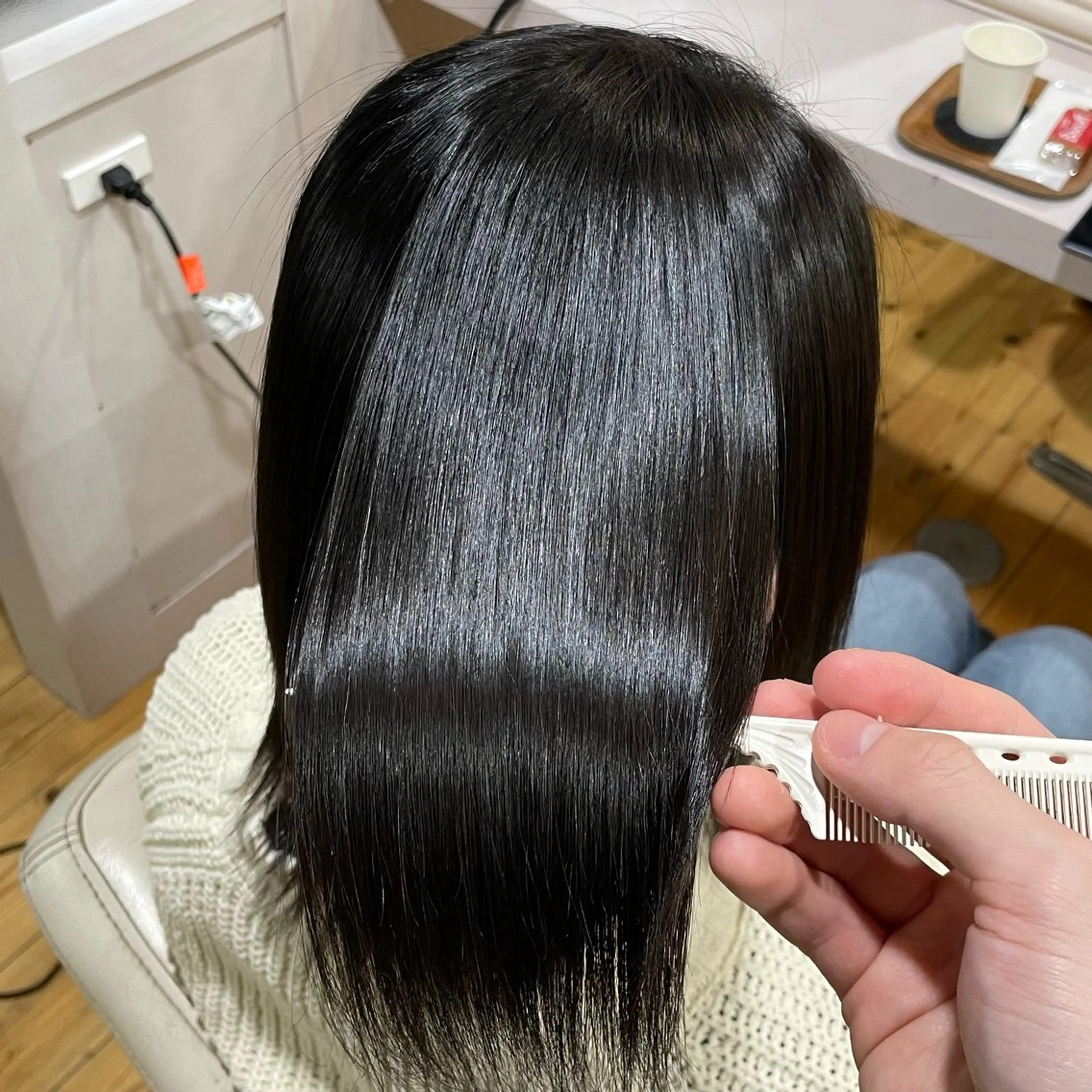 ミディアム パーマ TJ天気予報 近藤 仁也のヘアスタイル