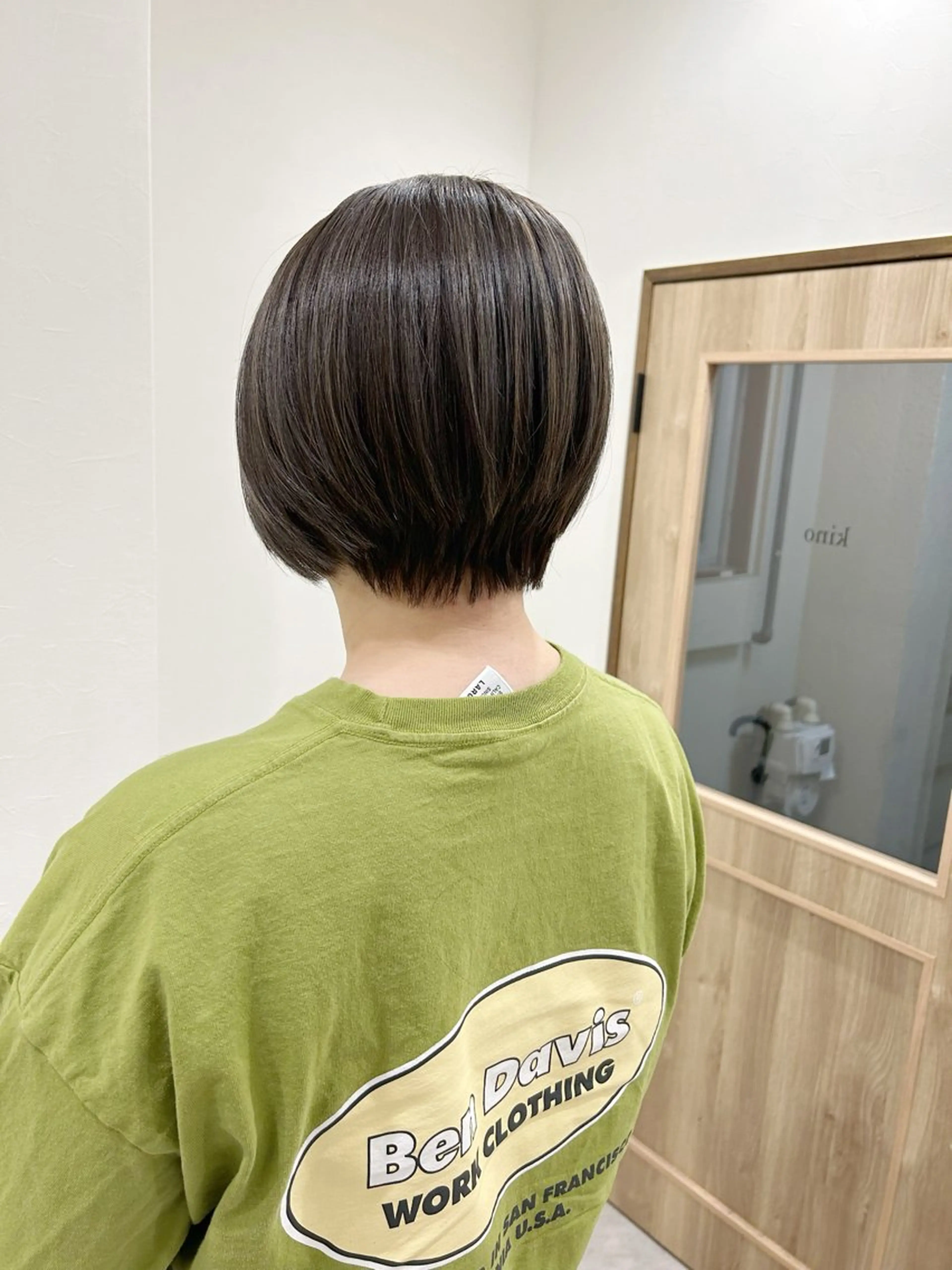 ショート カラー ショートボブ ベージュカラー ダブルカラー グレージュ ハイライトカラー カット ヘアカラー ボブ/ハイトーン 立川loose 下田のヘアスタイル